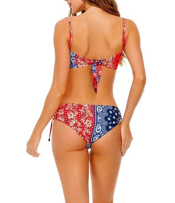 Agua Bendita Eda Atma Placement Print Side Tie Hipster Swim Bottom Product Image