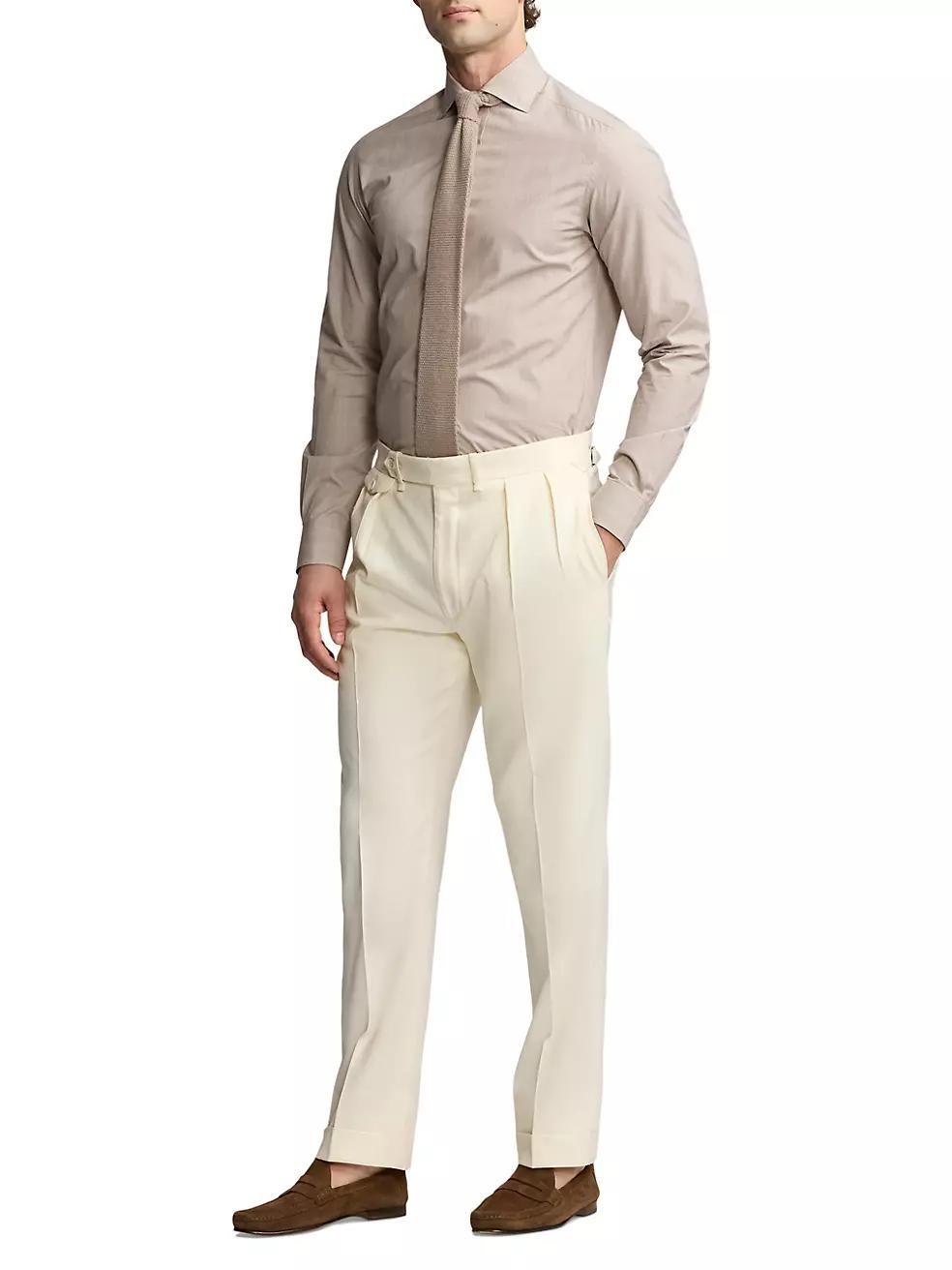 Glen Check Cotton Dress Shirt Product Image