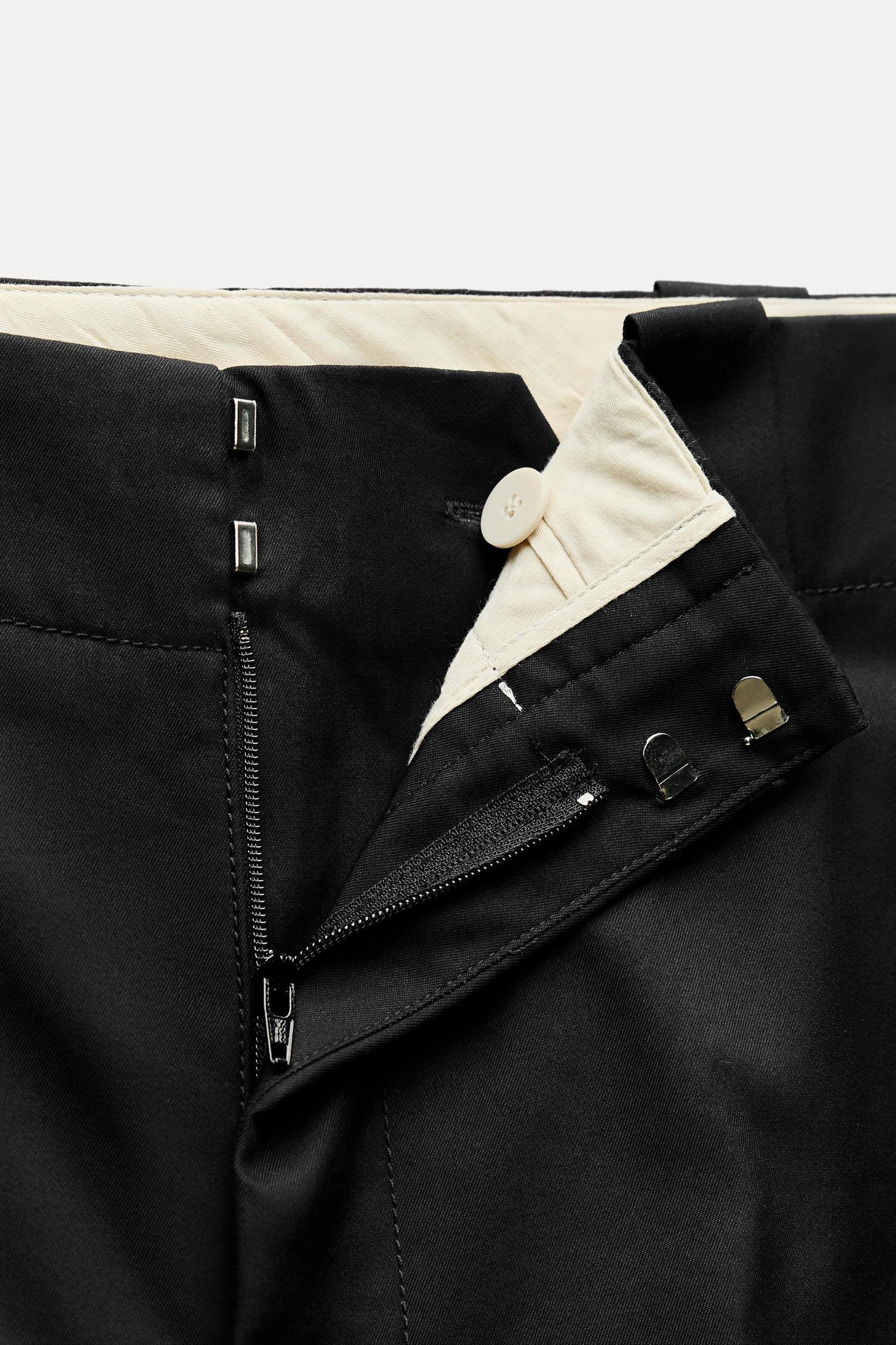 TURNED-UP CUFF CHINO PANTS ZW COLLECTION Product Image