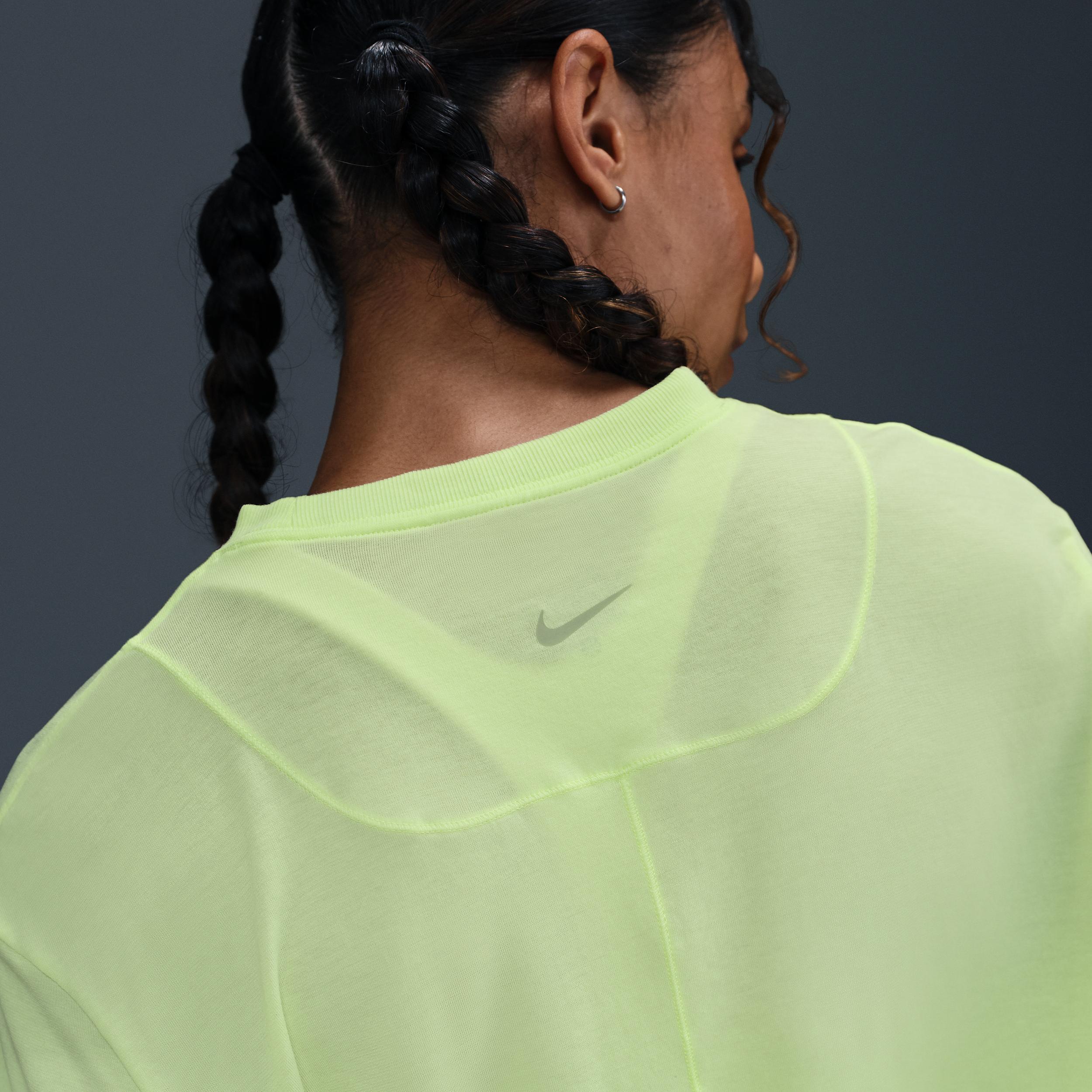 Nike Women's One Relaxed Dri-FIT Cropped Short-Sleeve Top Product Image