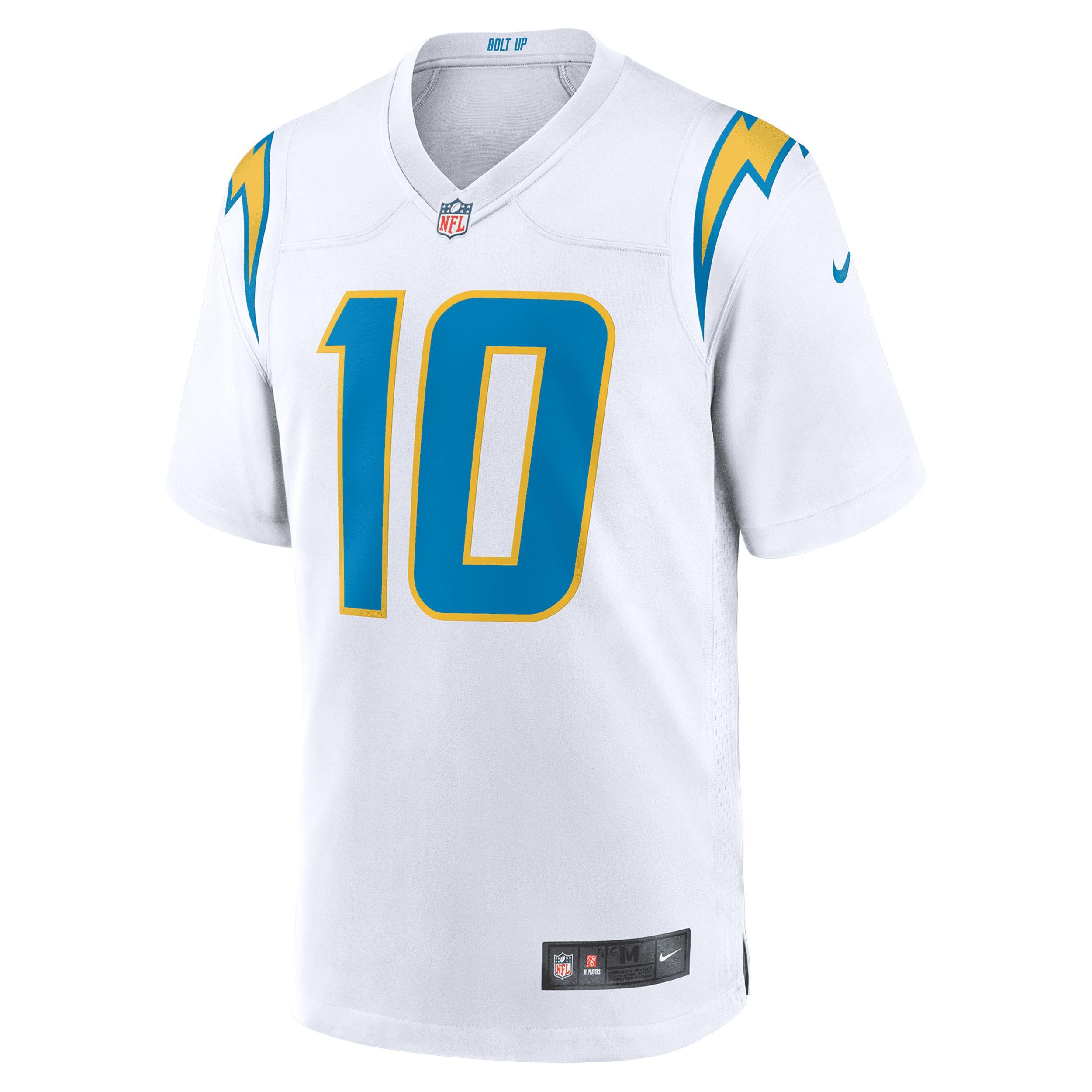 Men's Nike Justin Herbert White Los Angeles Chargers Game Jersey, Size: 2XL Product Image