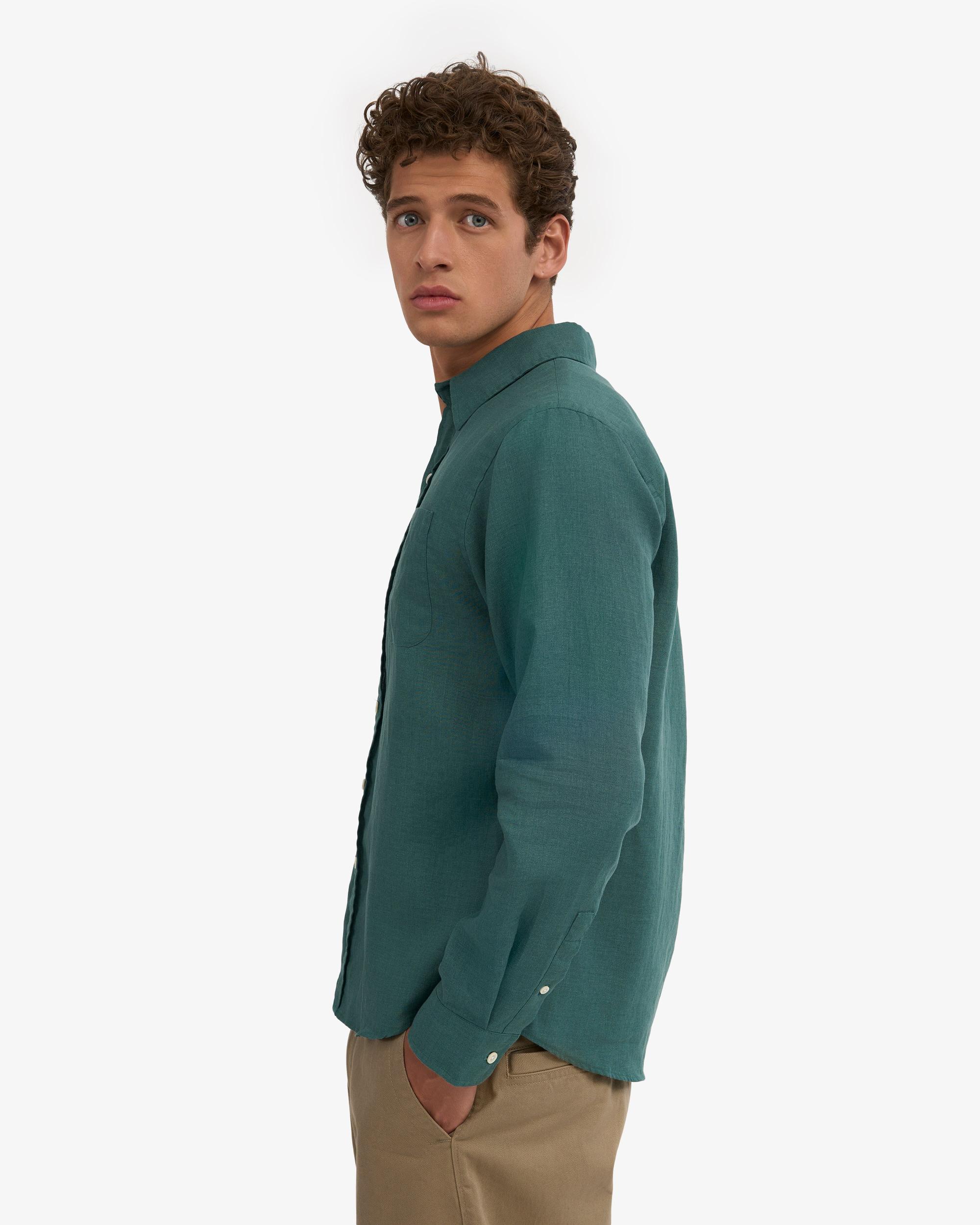 Linen Shirt - Lava Grey Product Image