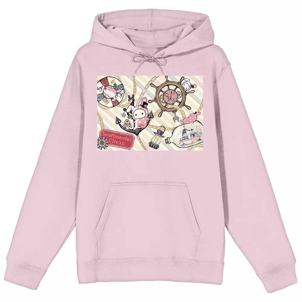 Men's Sentimental Circus Salva Graphic Hoodie, Size: Medium, Pink Product Image