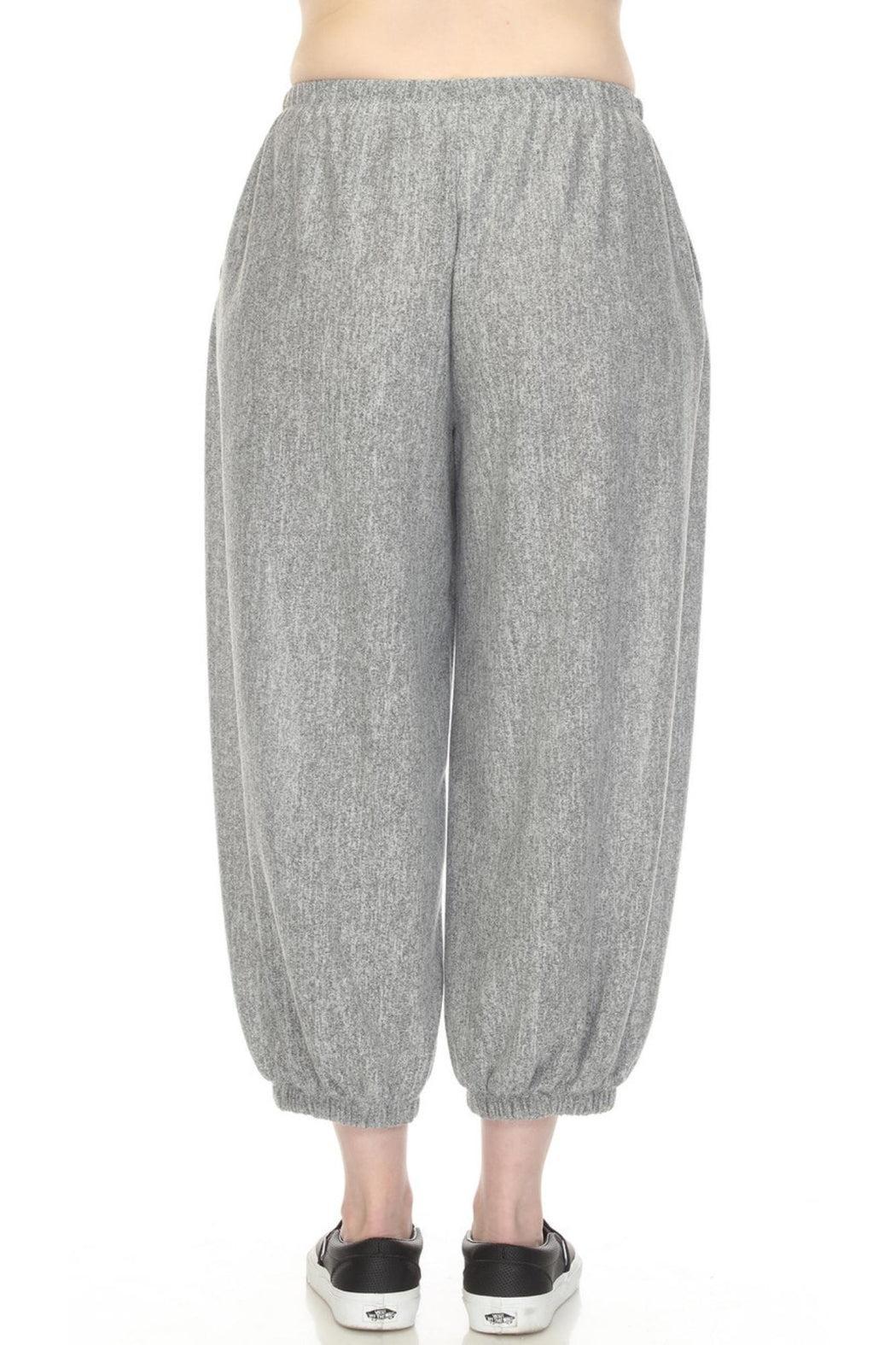 Grey Twist Knit Pant Product Image