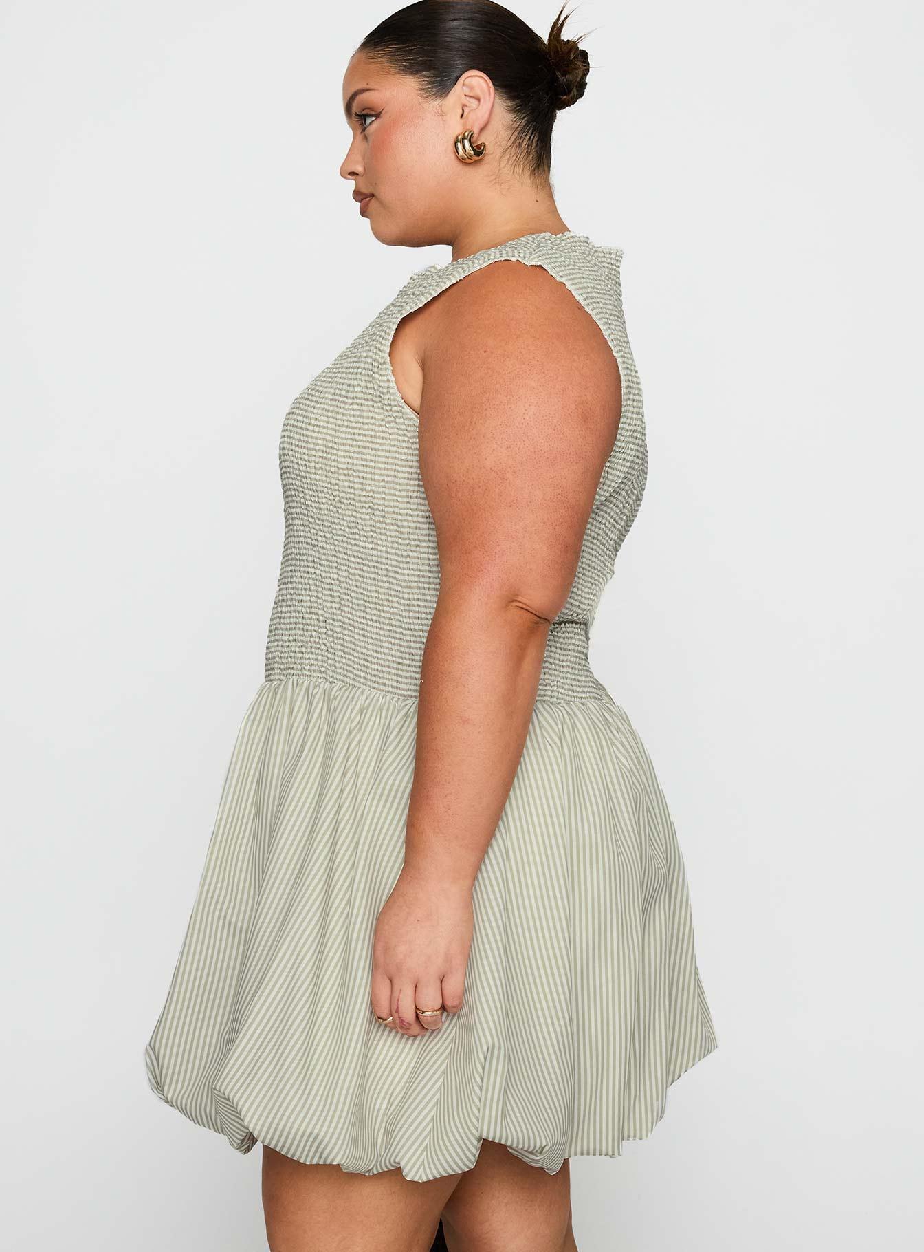 Narnie Mini Dress Sage Curve Product Image