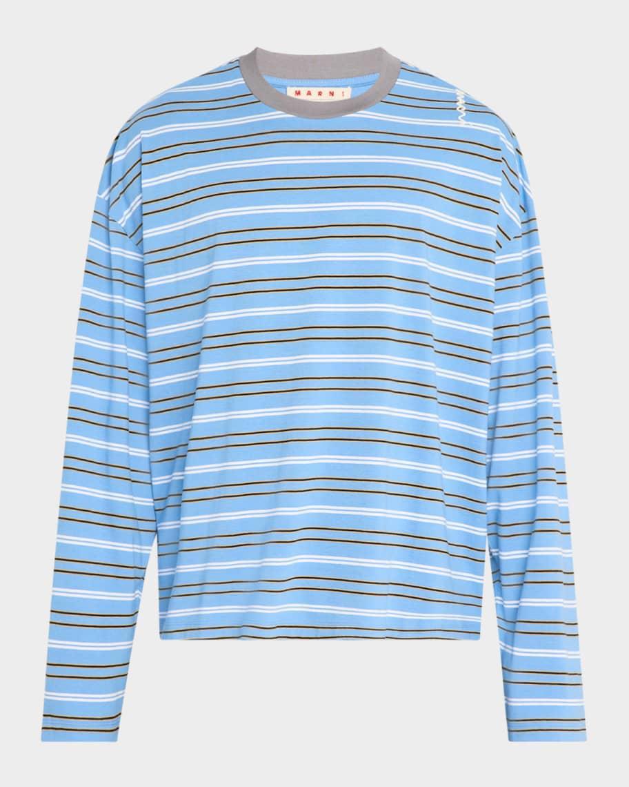 Mens Oversized Striped T-Shirt Product Image