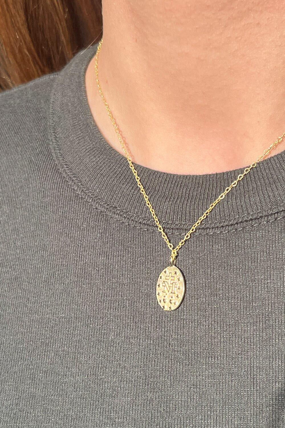 Double-Sided Mother Mary Necklace Product Image