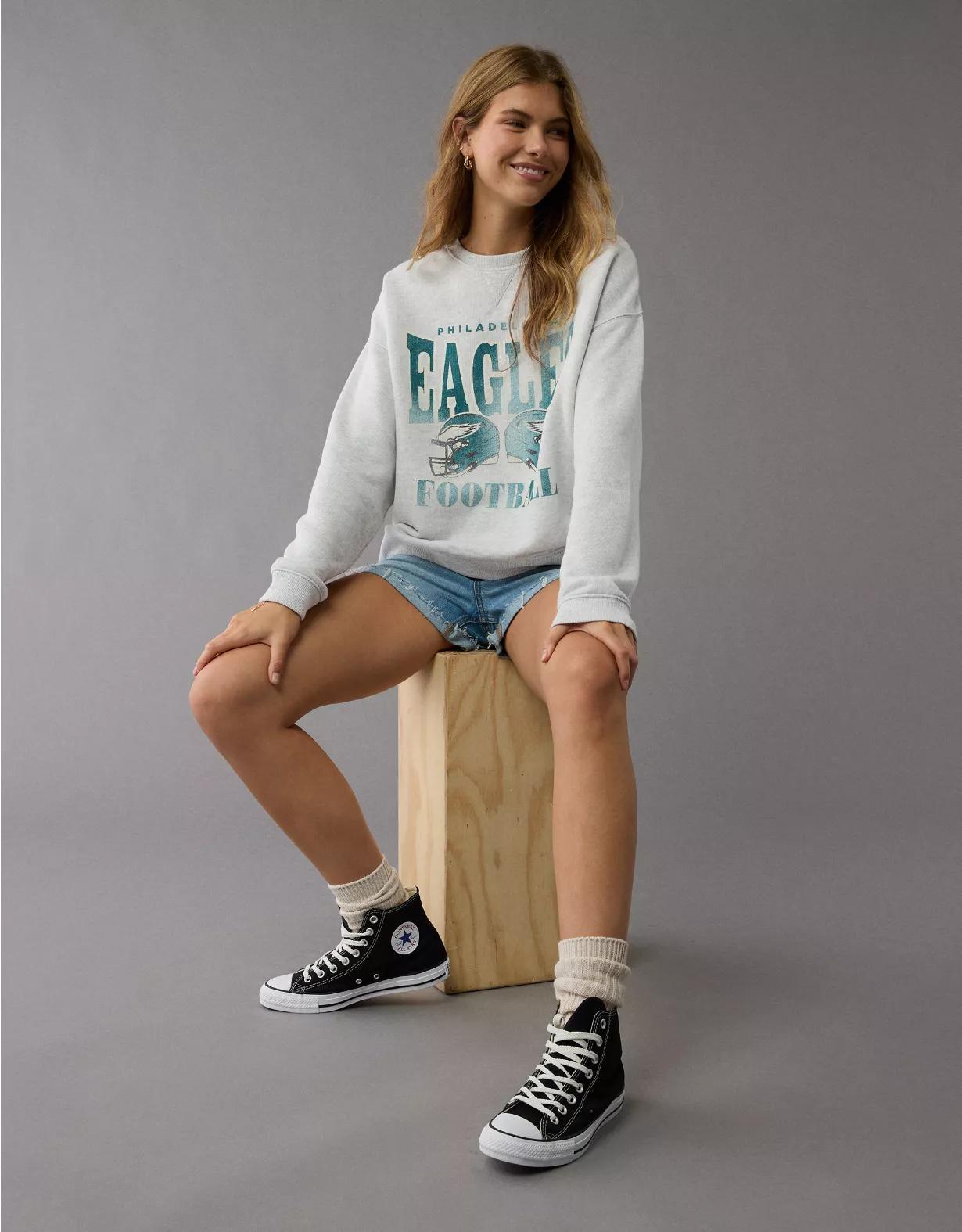 AE NFL Philadelphia Eagles Crew Neck Sweatshirt Product Image