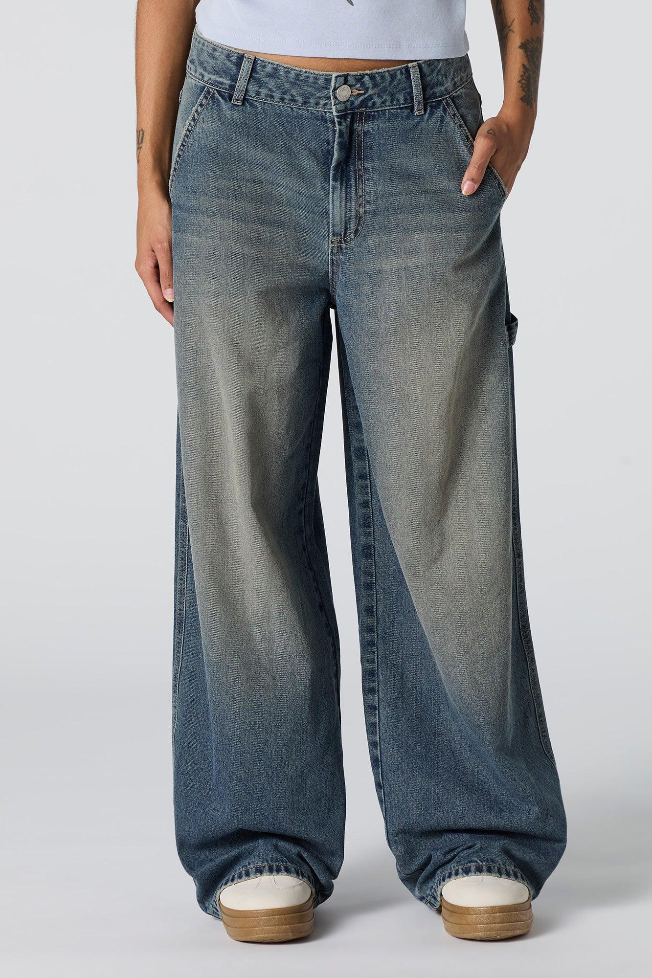 Oversized Wide Leg Carpenter Jean Female Product Image