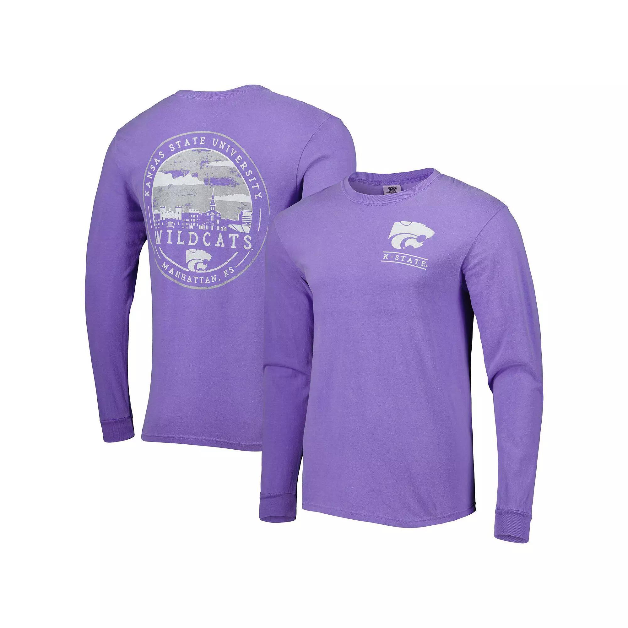 Men's Purple Kansas State Wildcats Circle Campus Scene Long Sleeve T-Shirt, Size: Large Product Image
