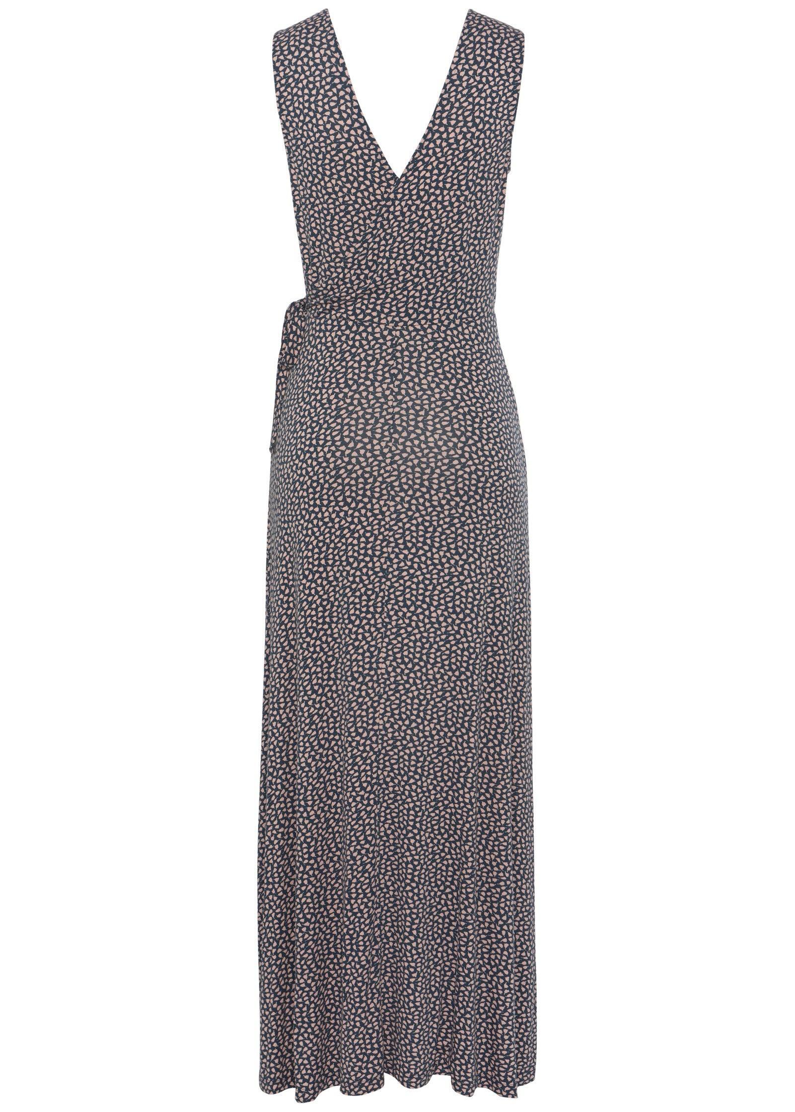 Faux Wrap Maxi Dress - Blue Multi Product Image