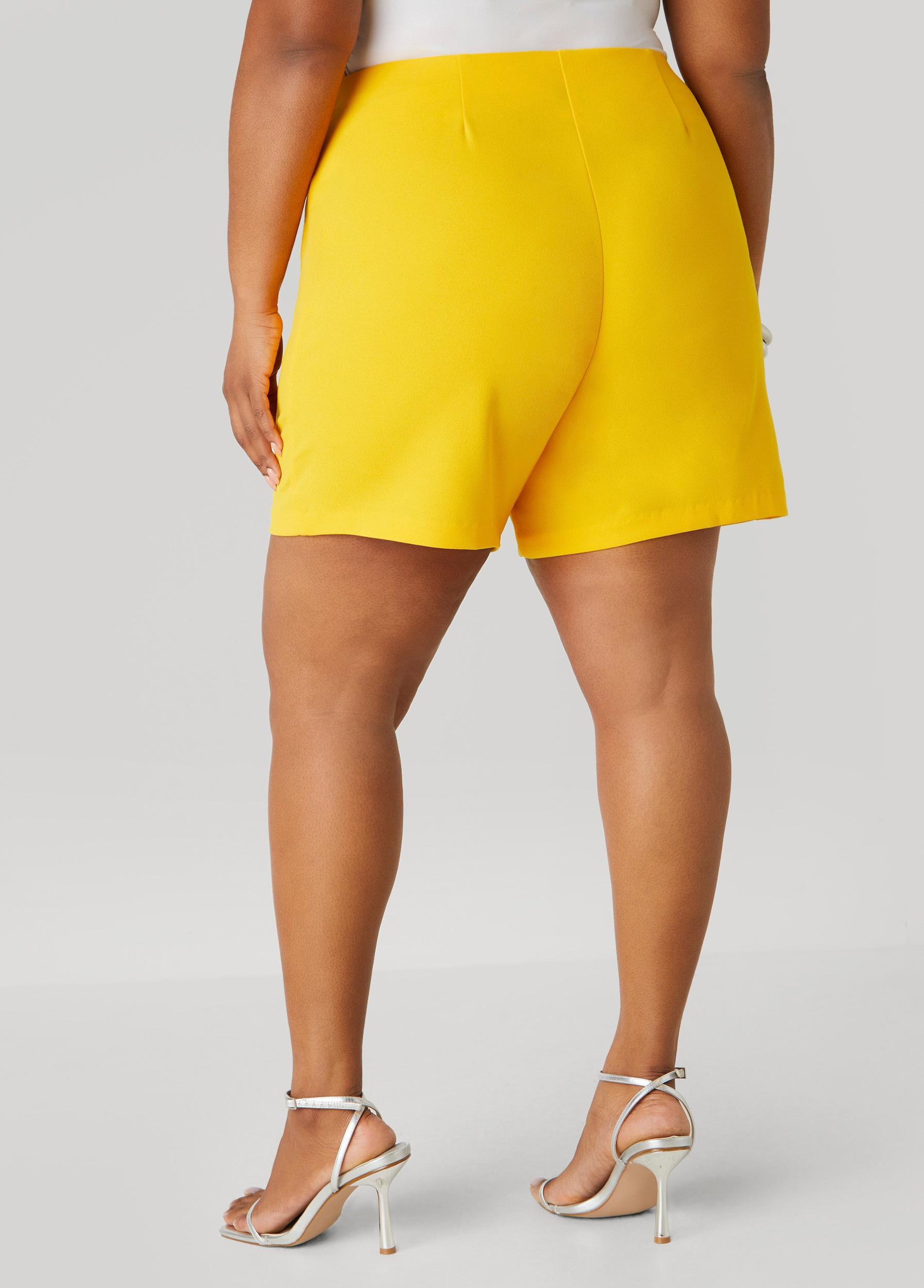Crepe High Rise Shorts Product Image