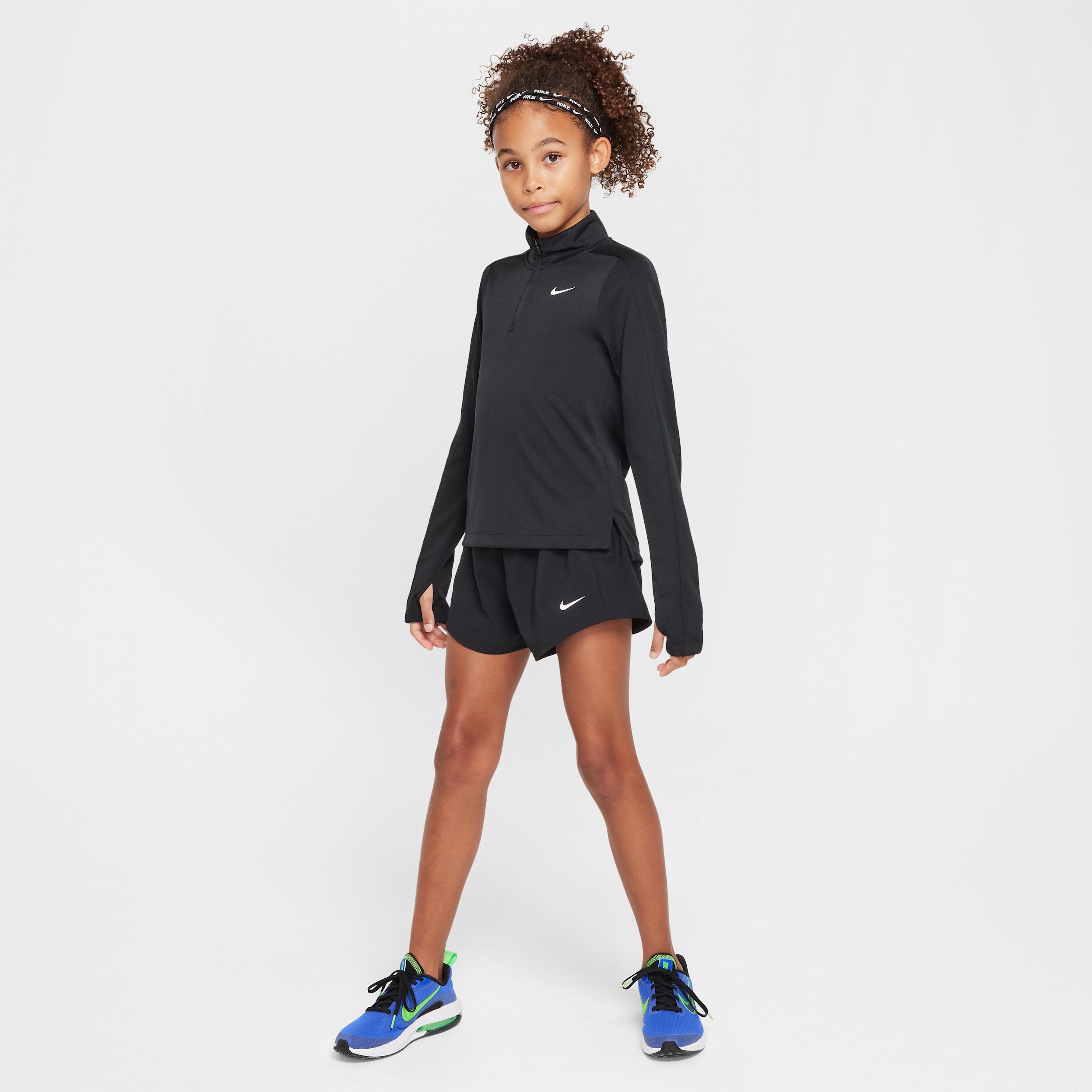 Girls 8-20 Nike One Dri-FIT 2-in-1 Shorts, Girl's, Size: Small, Black Product Image