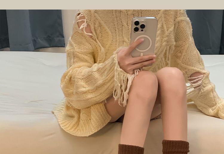 Fluffy Trim Mary Jane Flats Product Image