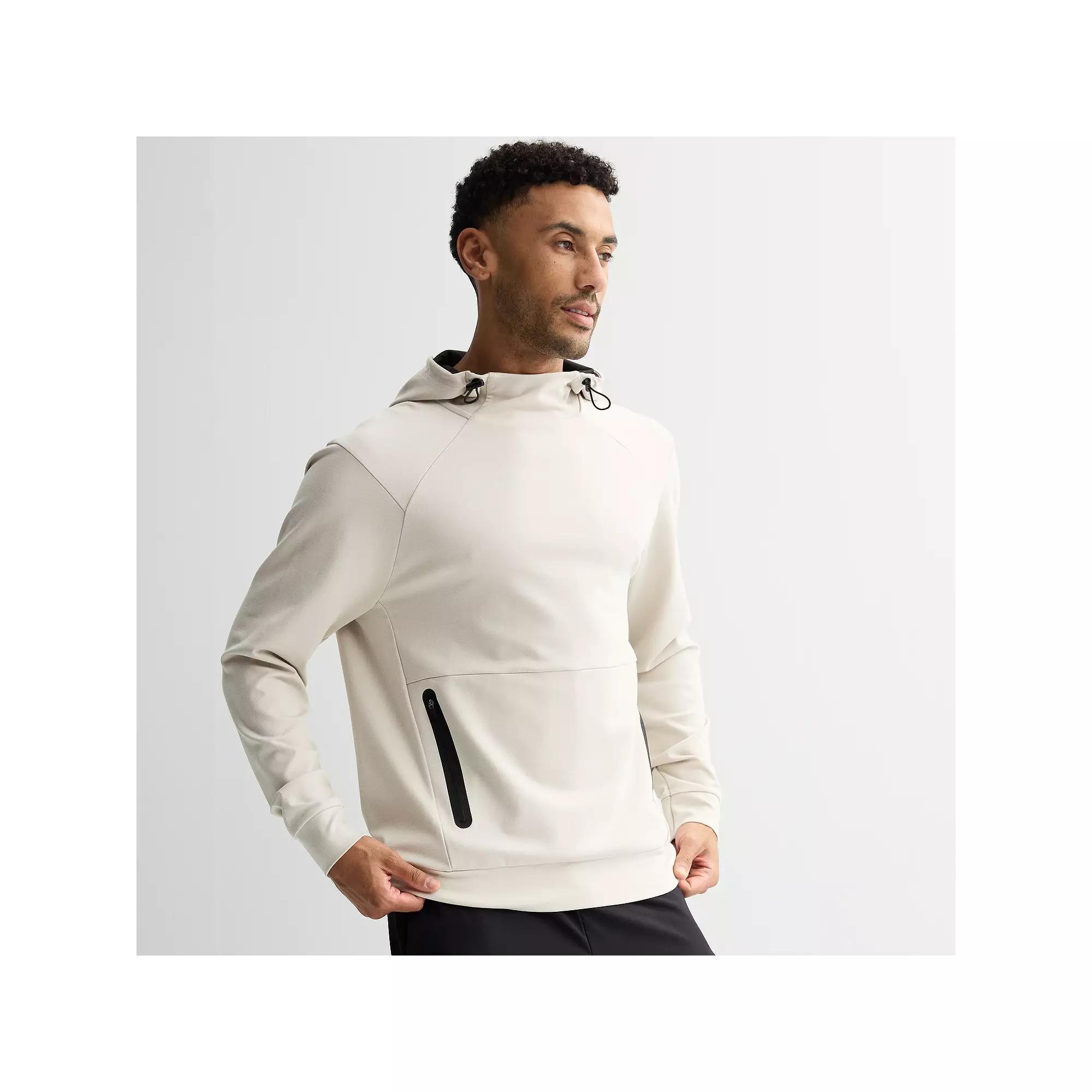 Men's Tek Gear® Performance Ponte Pullover Hoodie, Size: Small, Brown Trap Product Image