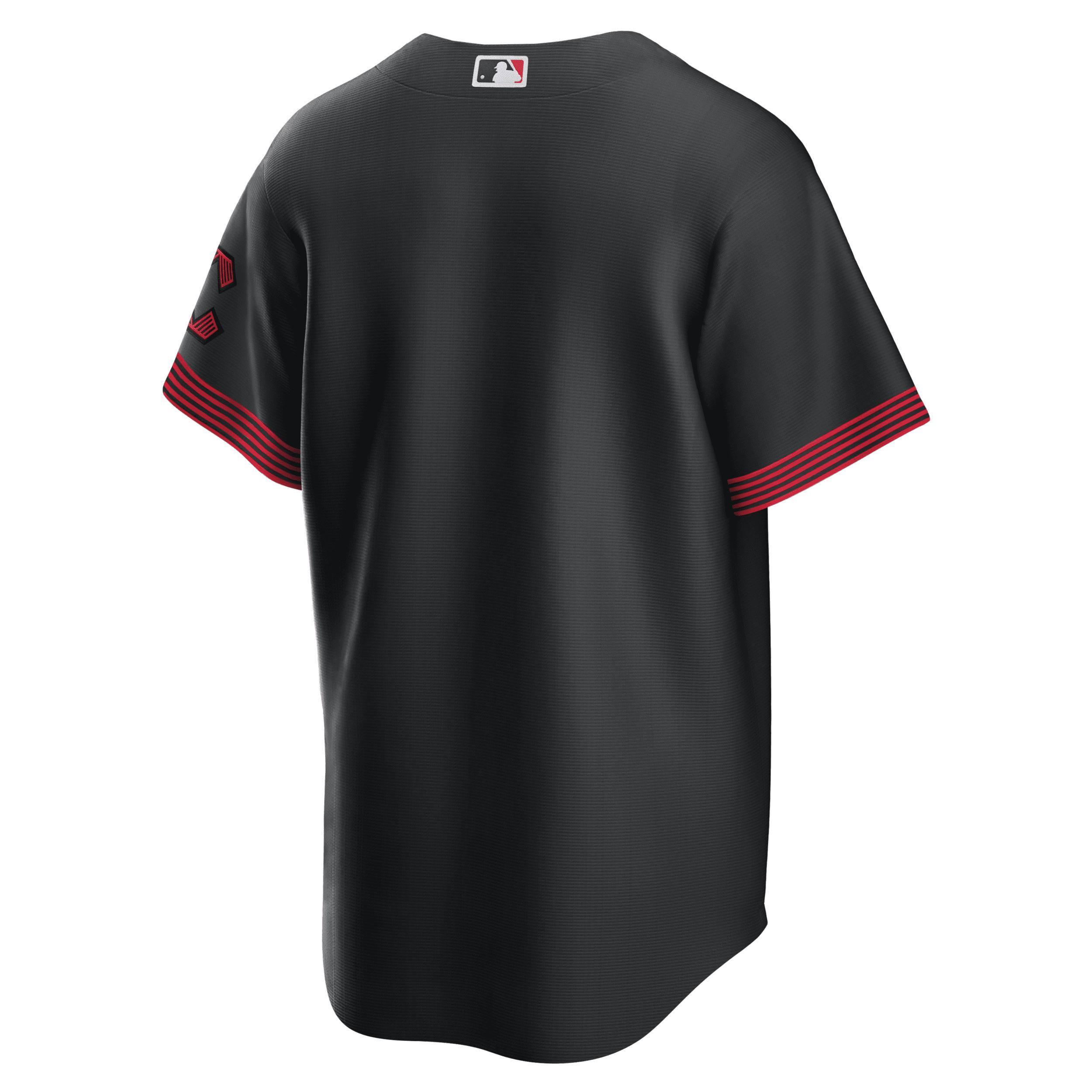Mens Nike Black Cincinnati Reds 2023 City Connect Replica Jersey Product Image