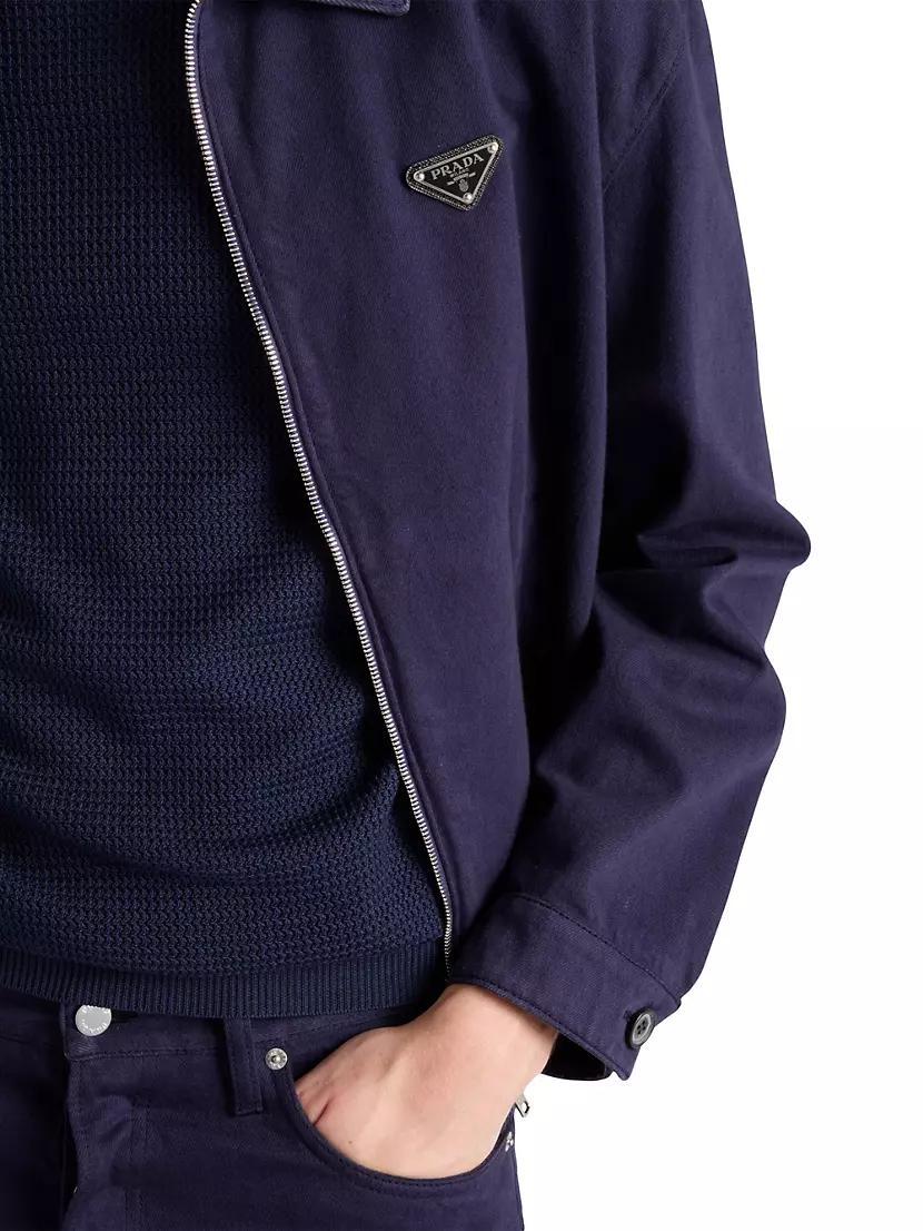 Old Denim Zipper Jacket Product Image