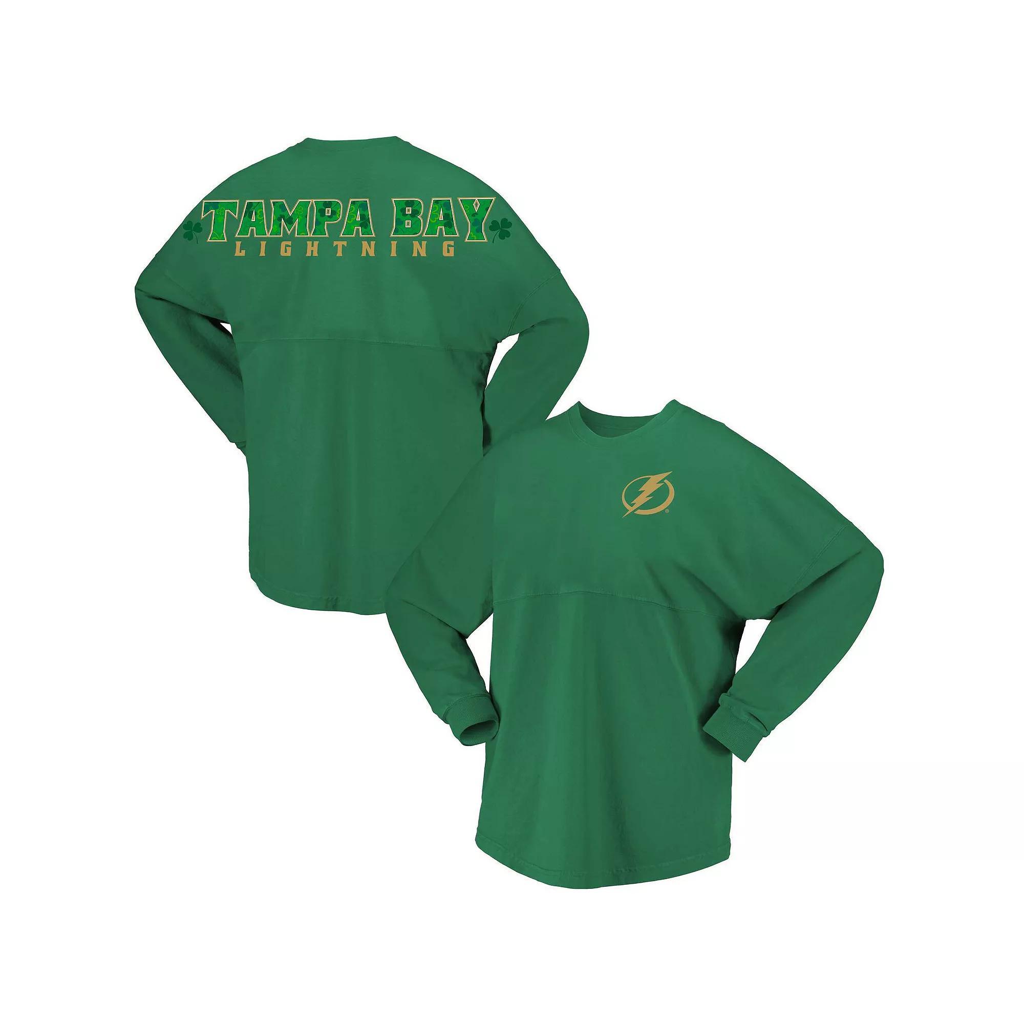 Women's Fanatics Branded Kelly Green Tampa Bay Lightning St. Patrick's Day Spirit Jersey T-Shirt, Size: Medium, Lgh Green Product Image