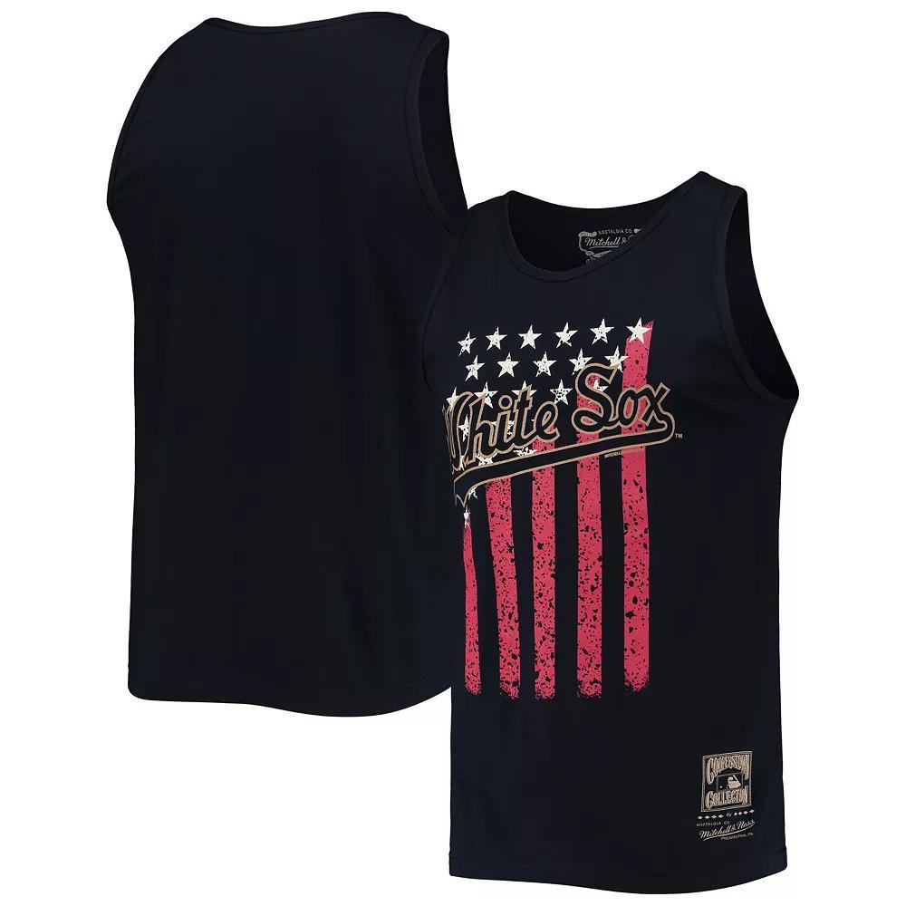 Men's Mitchell & Ness Navy Chicago White Sox Cooperstown Collection Stars and Stripes Tank Top, Size: XL, Blue Product Image