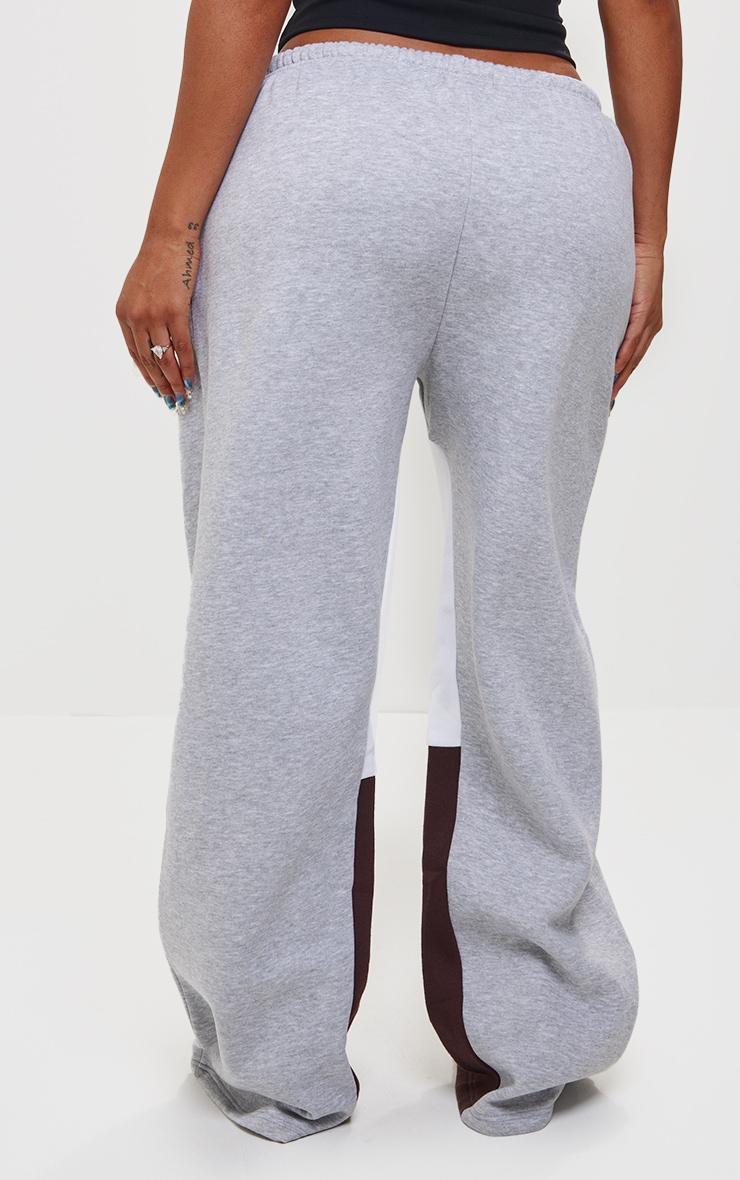 Shape Grey Marl Printed Paint Splat Detail Wide Leg Sweatpants Product Image