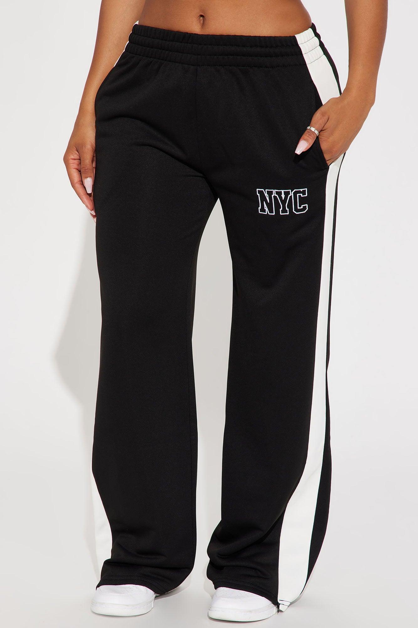 Play It Back Lounge Wide Leg Pant - Black/combo Product Image