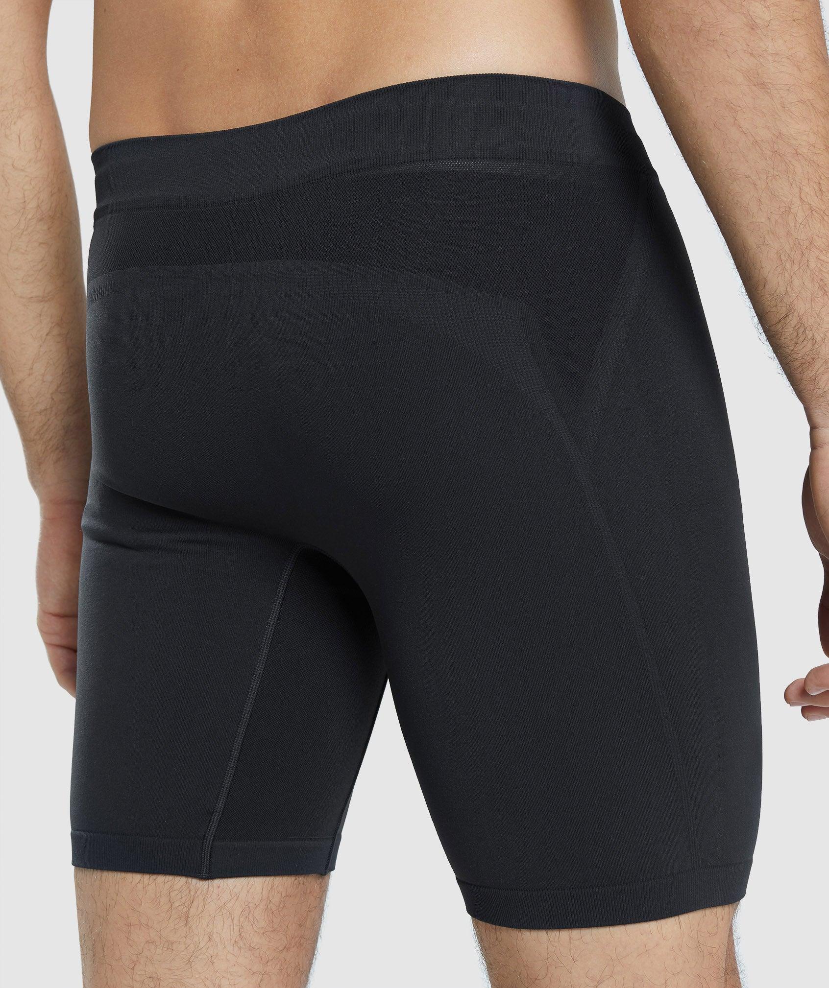 Gymshark Hybrid Boxer - Black/Light Grey Male Product Image