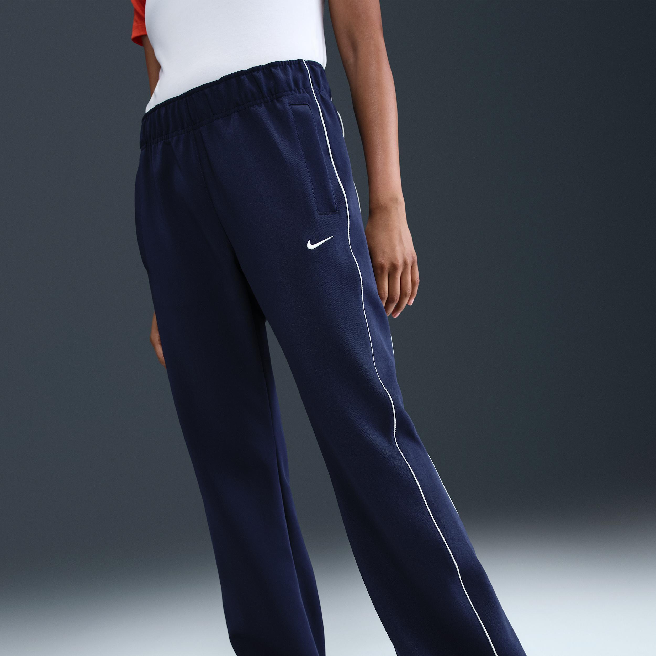 Women's Nike Sportswear Windrunner Mid-Rise Slim Knit Pants Product Image