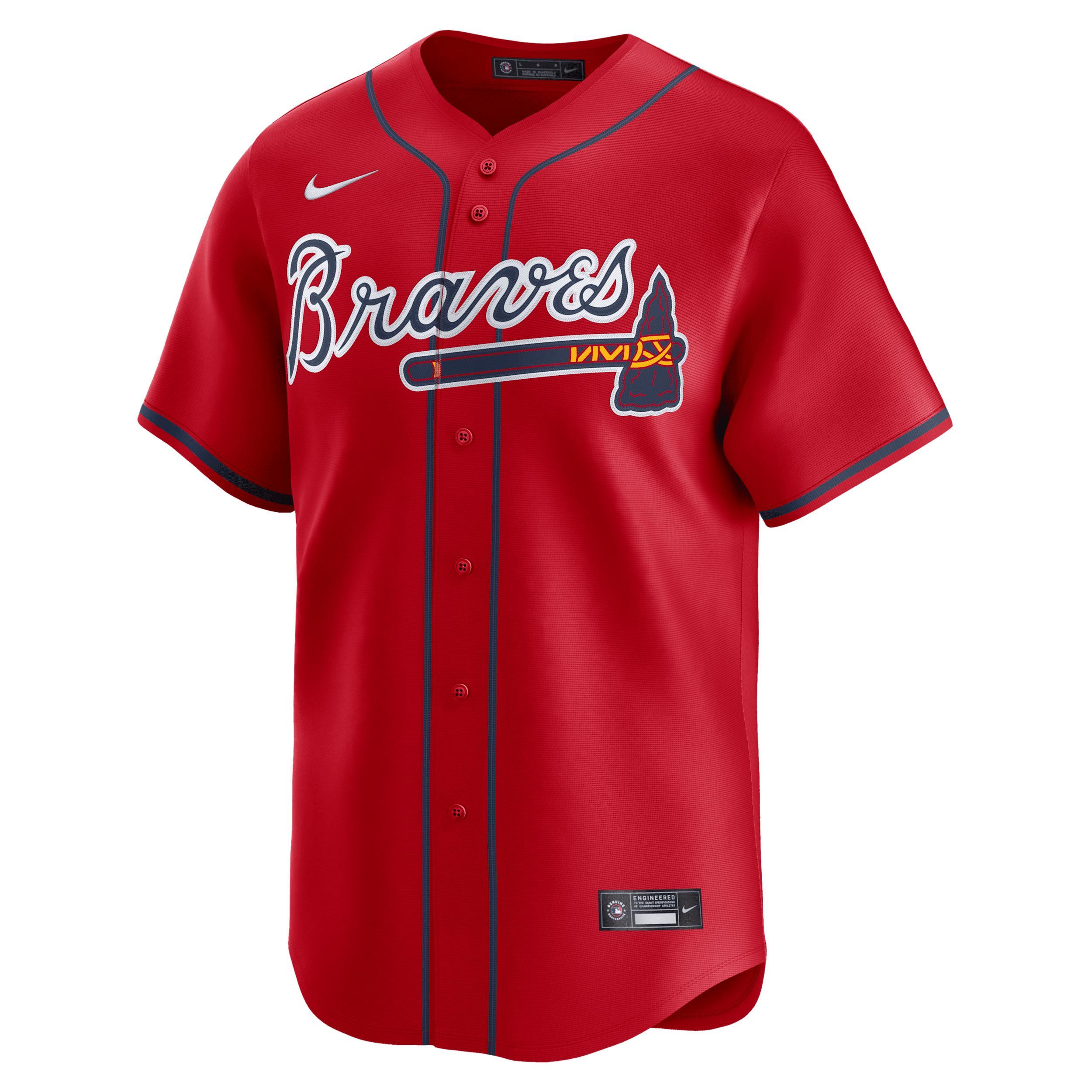 Men's Nike Matt Olson Red Atlanta Braves Alternate Limited Player Jersey, Size: Medium Product Image
