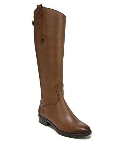 Sam Edelman Penny 2 Wide Calf Leather Riding Boot Women's Zip Boots Product Image