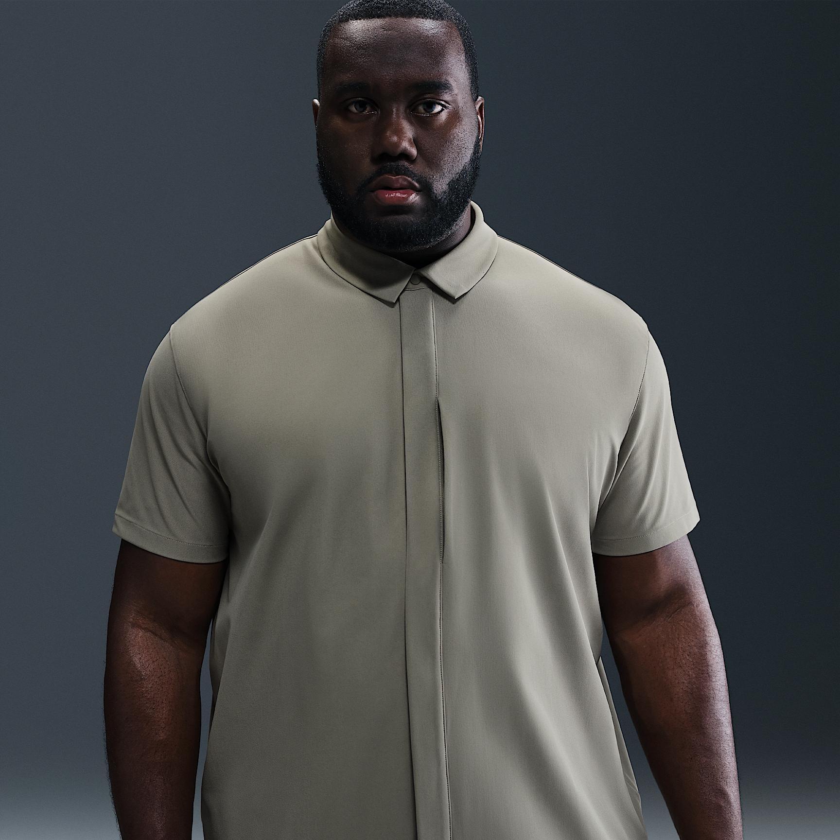 Nike Men's 24.7 PerfectStretch Dri-FIT Short-Sleeve Snap-Down Top Product Image