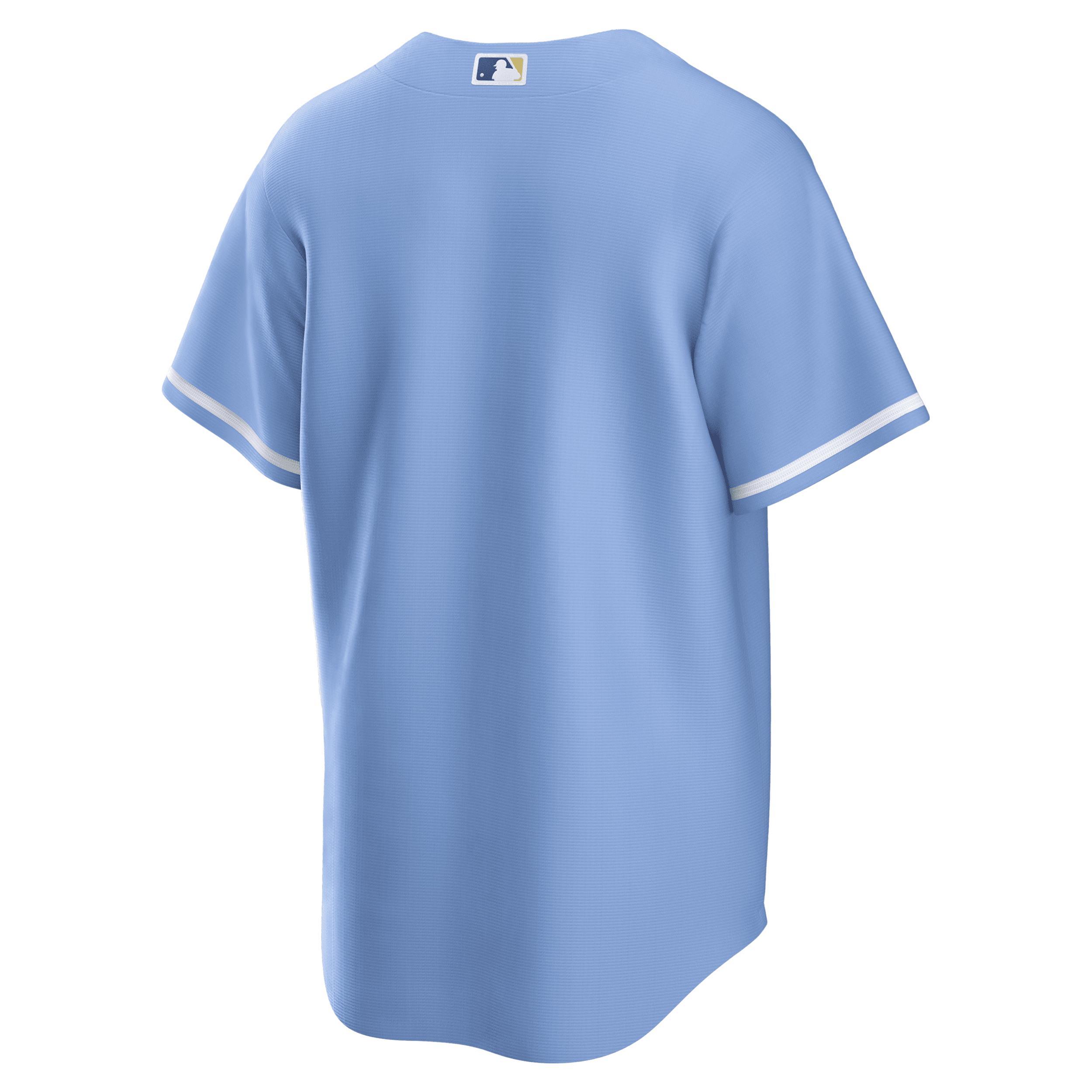 Mens Nike Blue Kansas City Royals Alternate Replica Team Logo Jersey Product Image