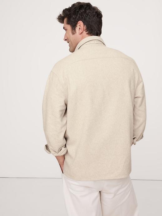Relaxed-Fit Flannel Overshirt Product Image