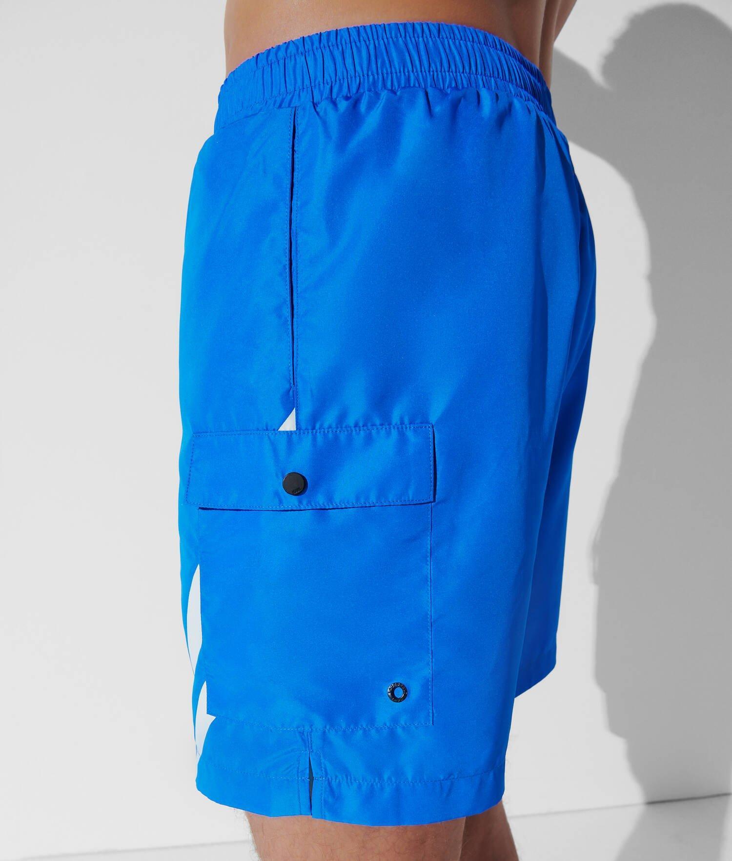 KARL LOGO BOARD SHORTS WITH STRIPE DETAIL  Product Image
