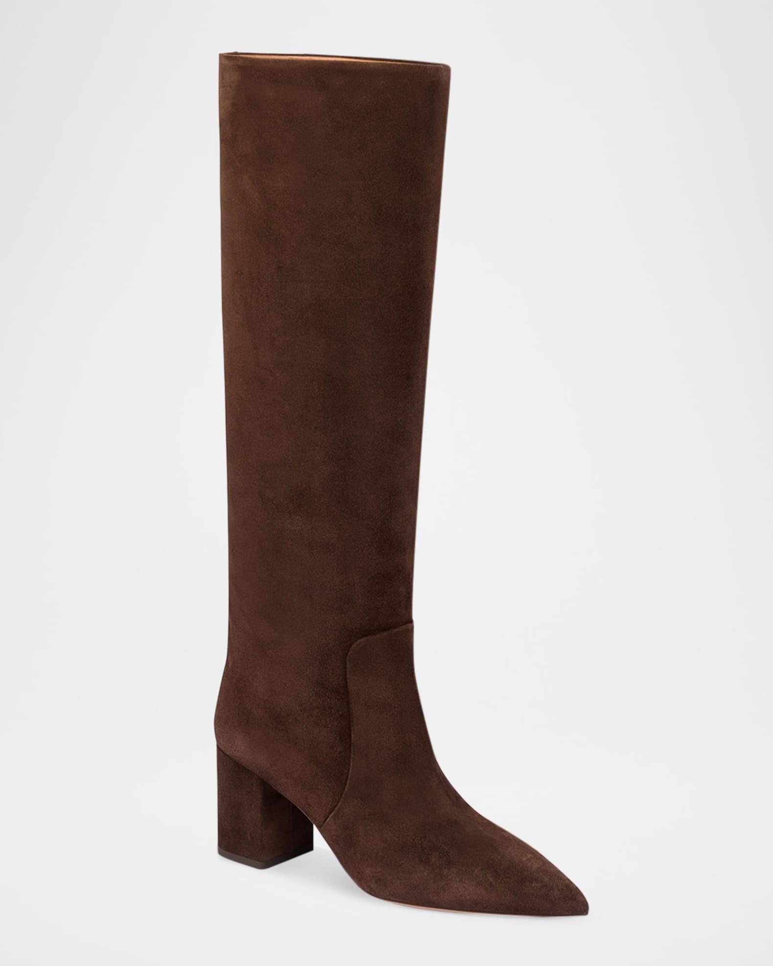Anja Suede Knee-High Boots Product Image