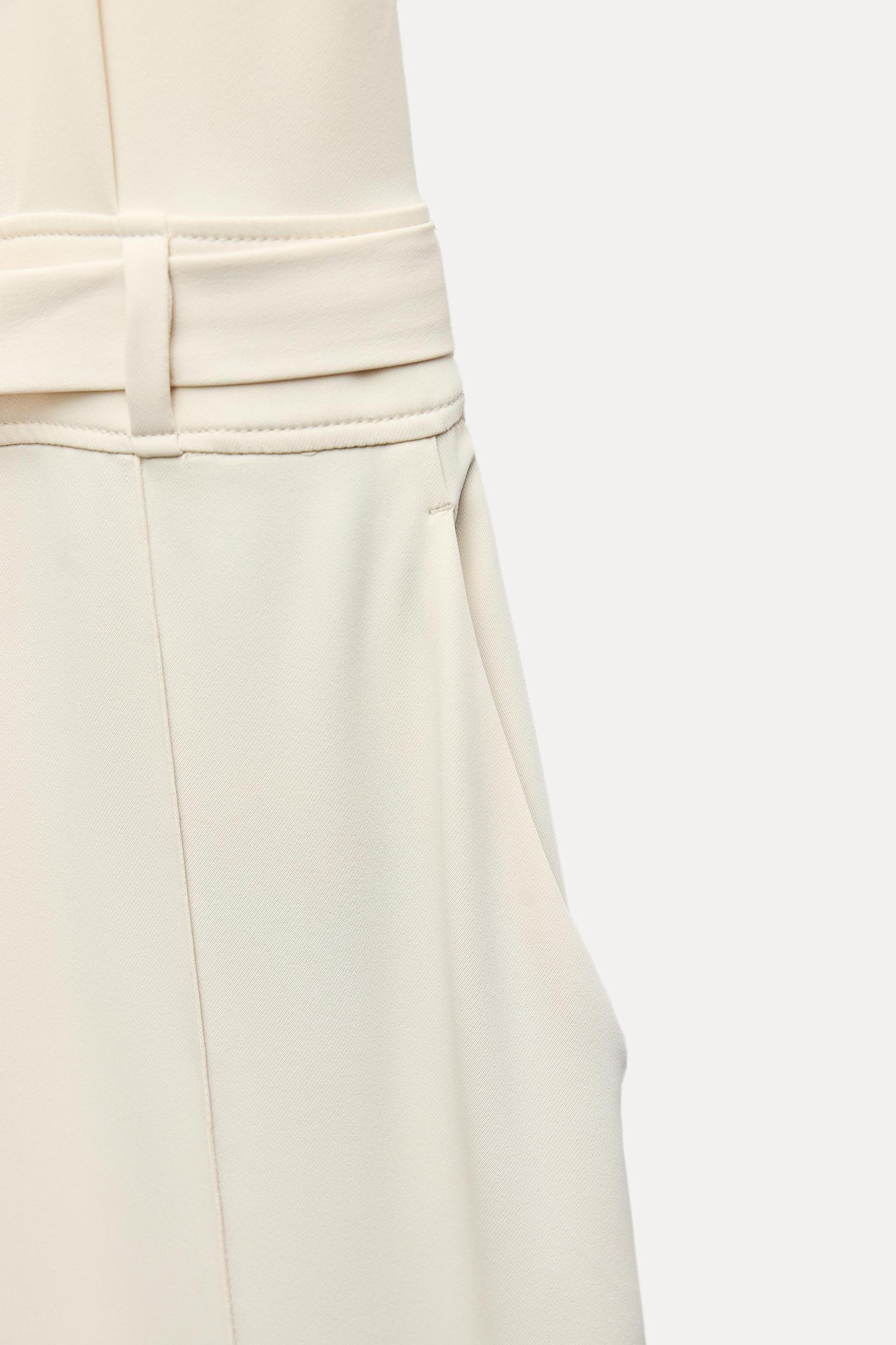 CREPE JUMPSUIT WITH GOLD BUTTONS Product Image