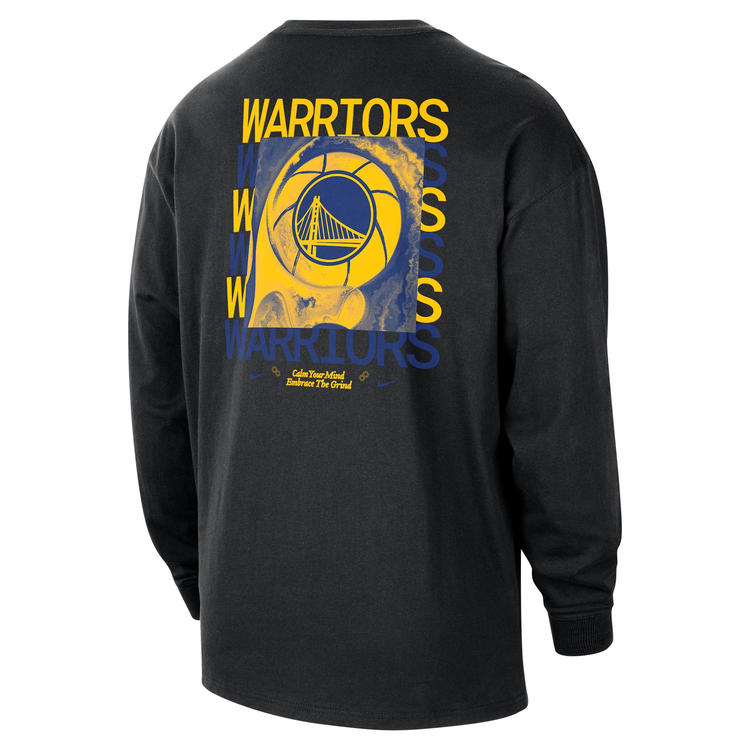 Golden State Warriors Courtside Nike Men's NBA Max90 Long-Sleeve T-Shirt Product Image