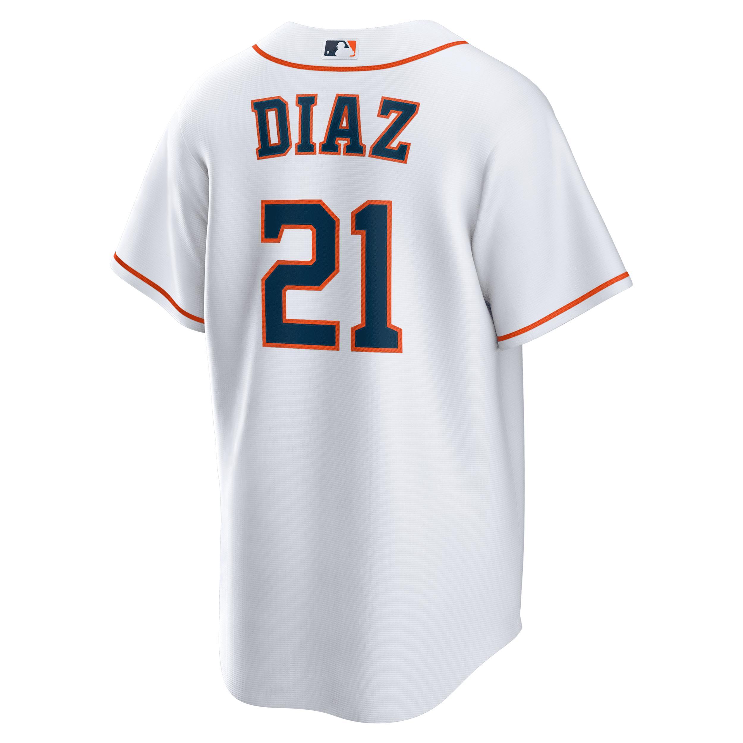 Men's Nike Yainer Diaz White Houston Astros Home Replica Jersey, Size: Medium Product Image