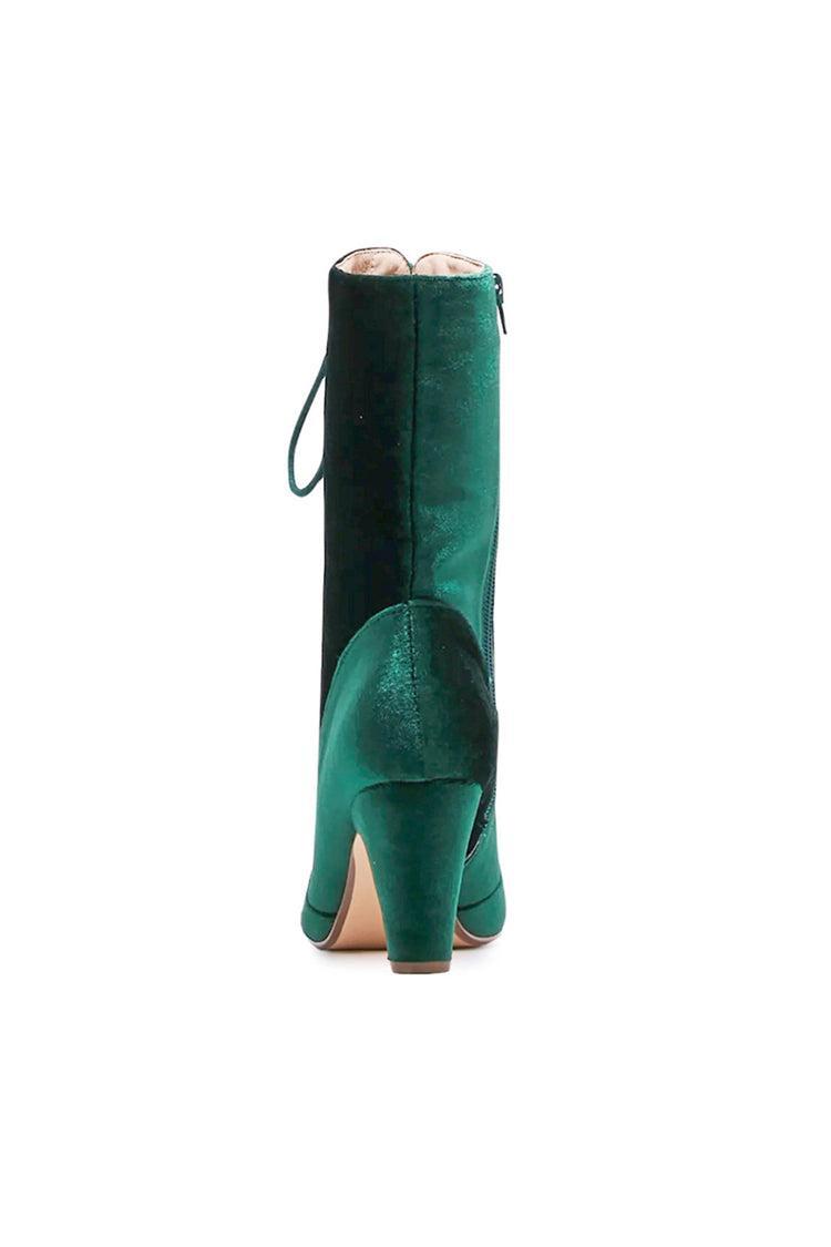 Claire Velvet Victorian Booties Product Image