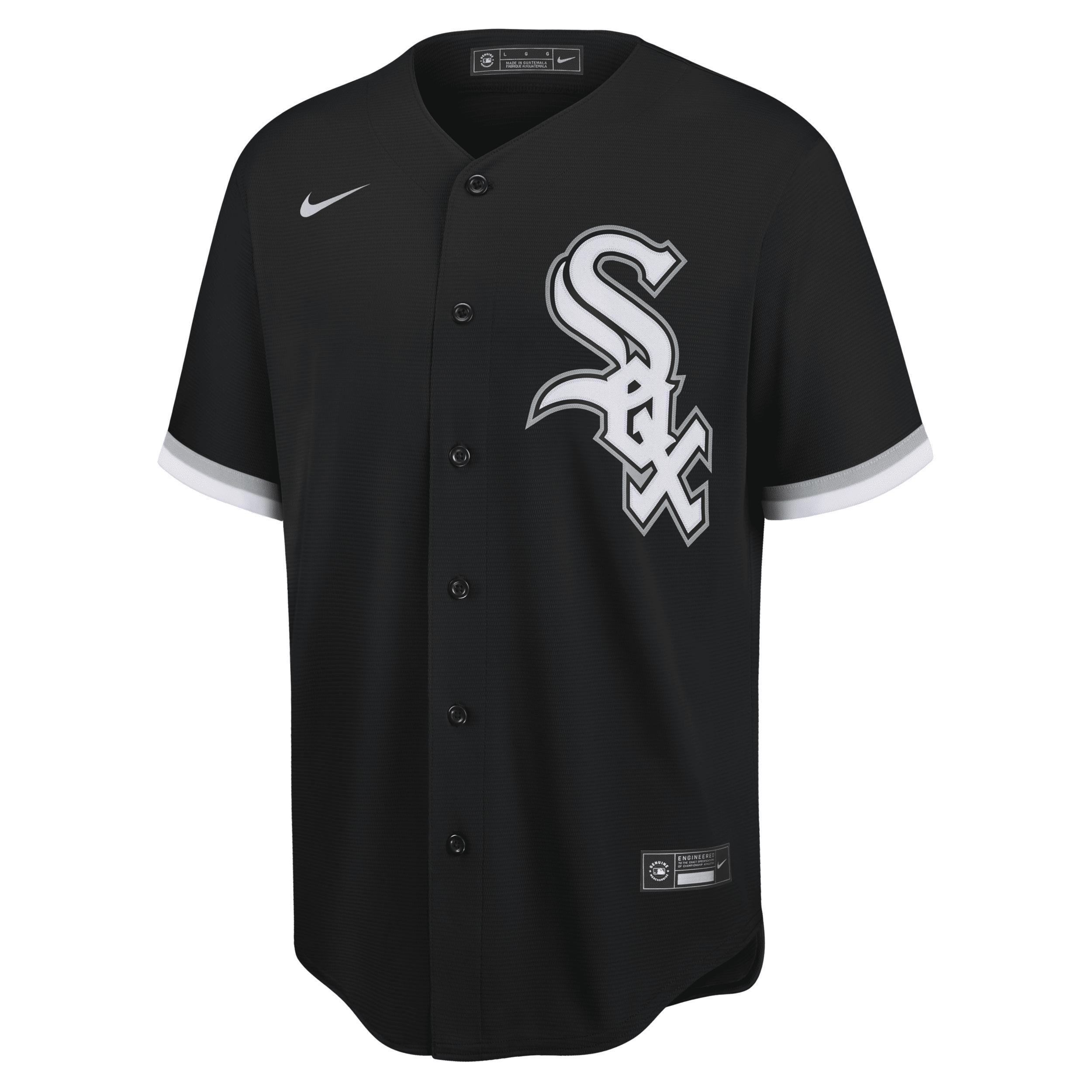 Men's Nike Yoan Moncada Black Chicago White Sox Alternate Replica Player Name Jersey, Size: Large Product Image