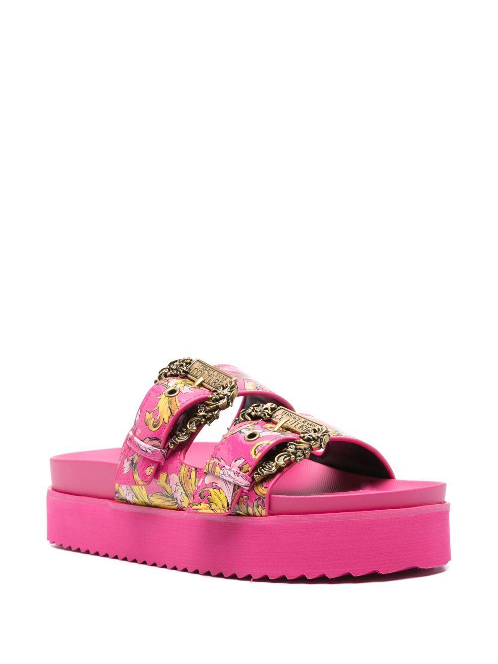 Barocco-print slides Product Image