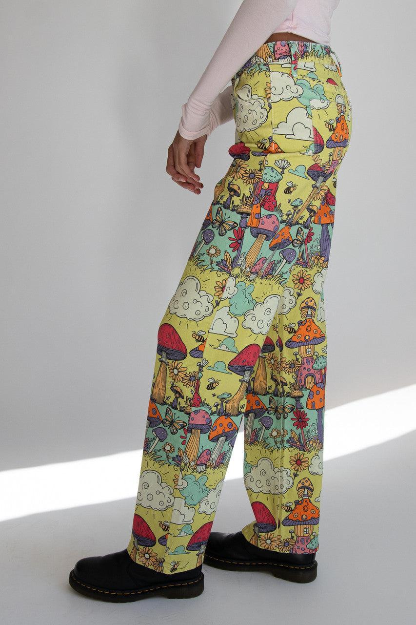 Mushroom Village Printed Jeans Product Image