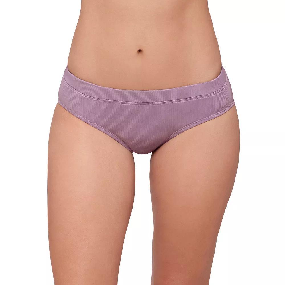 Women's Eco Beach Rib Hipster Swim Briefs, Size: Large, Purple Haze Product Image