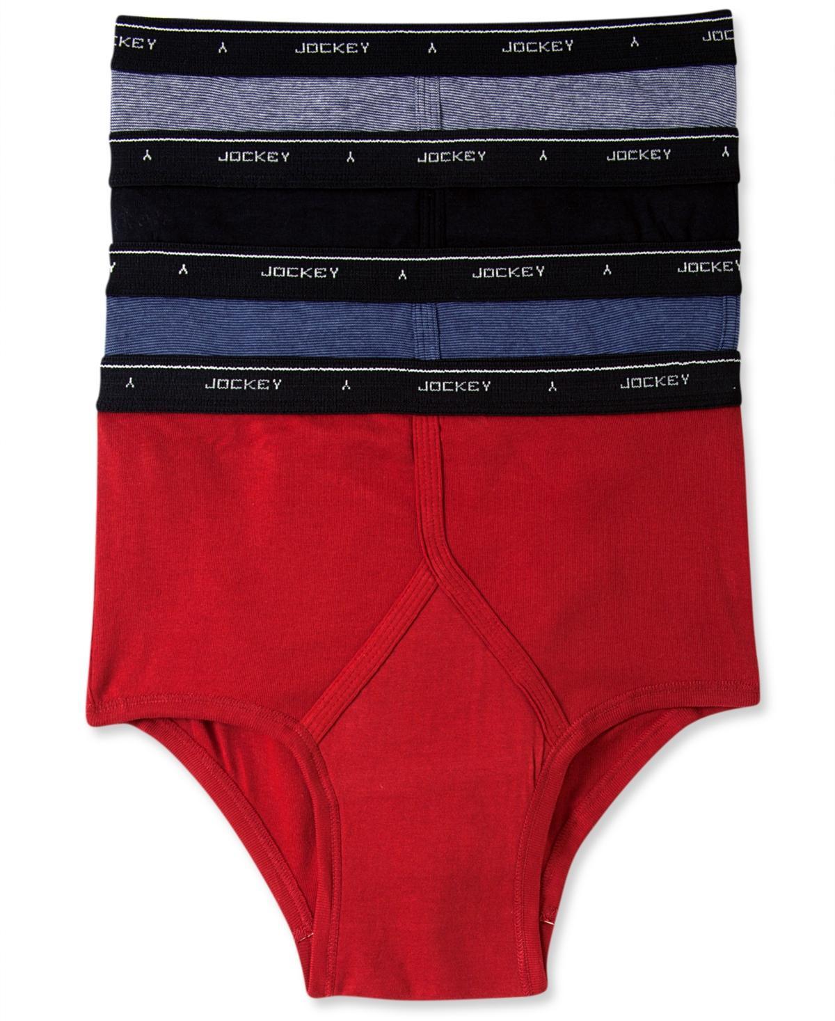 Mens Jockey 4-pack Classic Knit Full-Rise Briefs Product Image