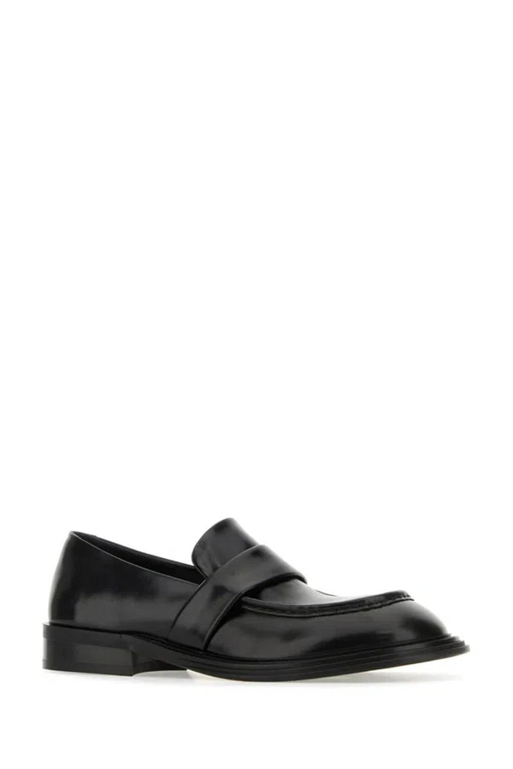 Ferragamo Mens Balty Gancini Leather Loafers Product Image