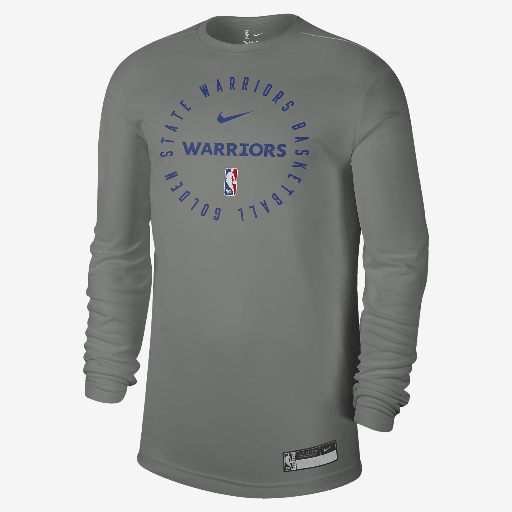 Golden State Warriors Nike Men's Dri-FIT NBA Long-Sleeve T-Shirt Product Image