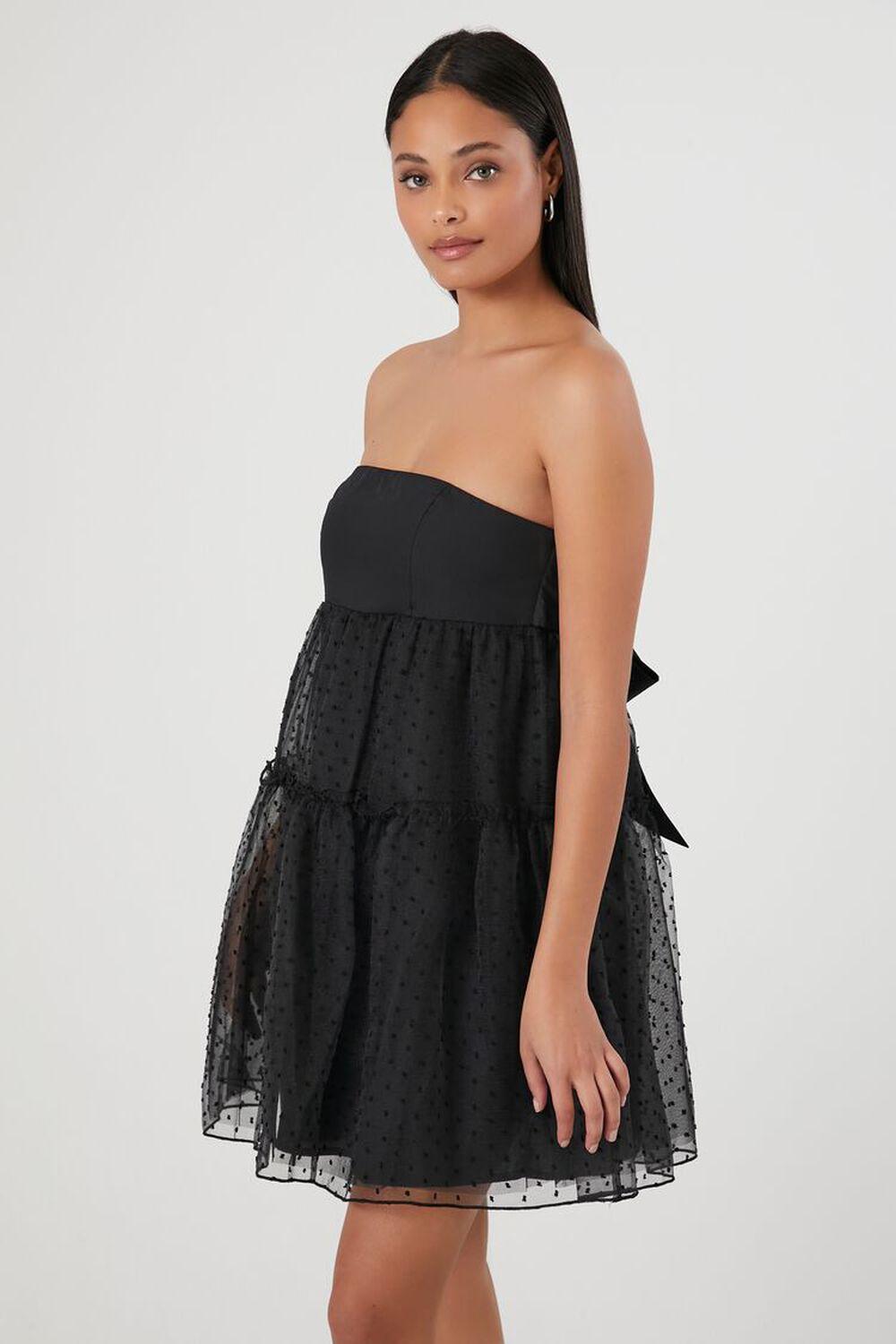 Strapless Bow Fit & Flare Dress | Forever 21 Product Image