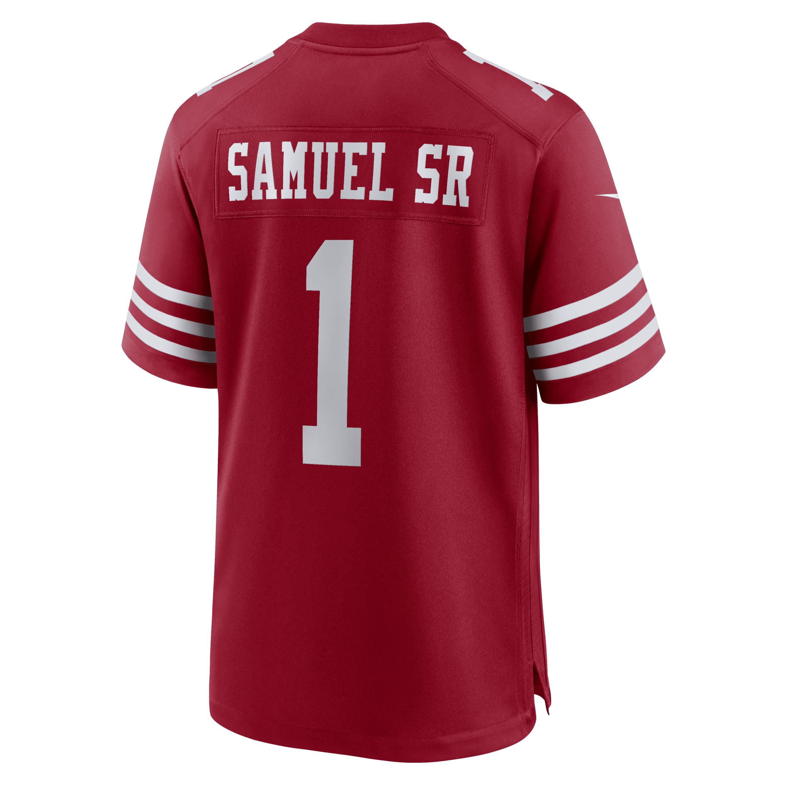 Men's Nike Deebo Samuel Sr Scarlet San Francisco 49ers Game Player Jersey, Size: XL, Red Product Image