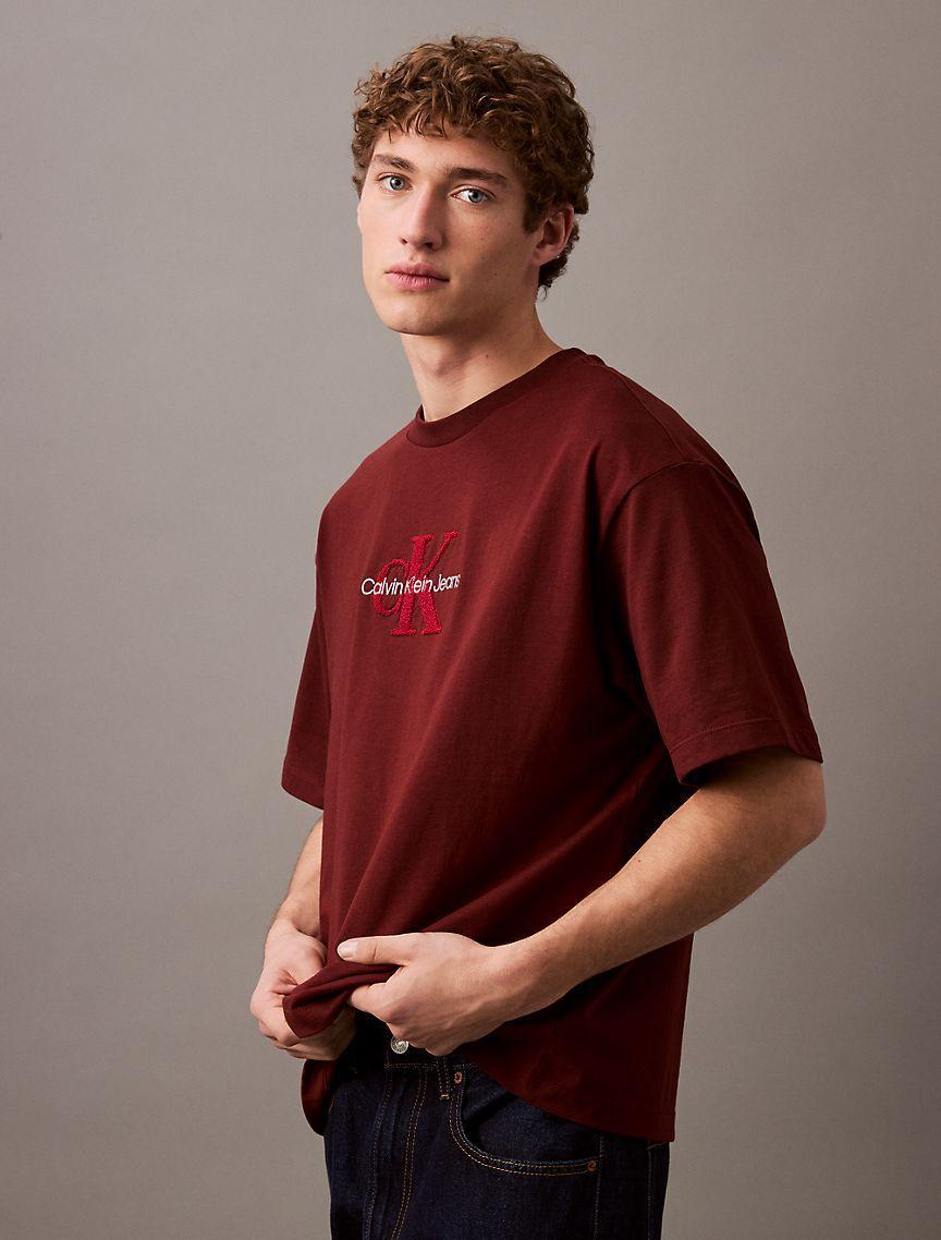 Monogram Logo Flocked Graphic Relaxed T-Shirt Product Image