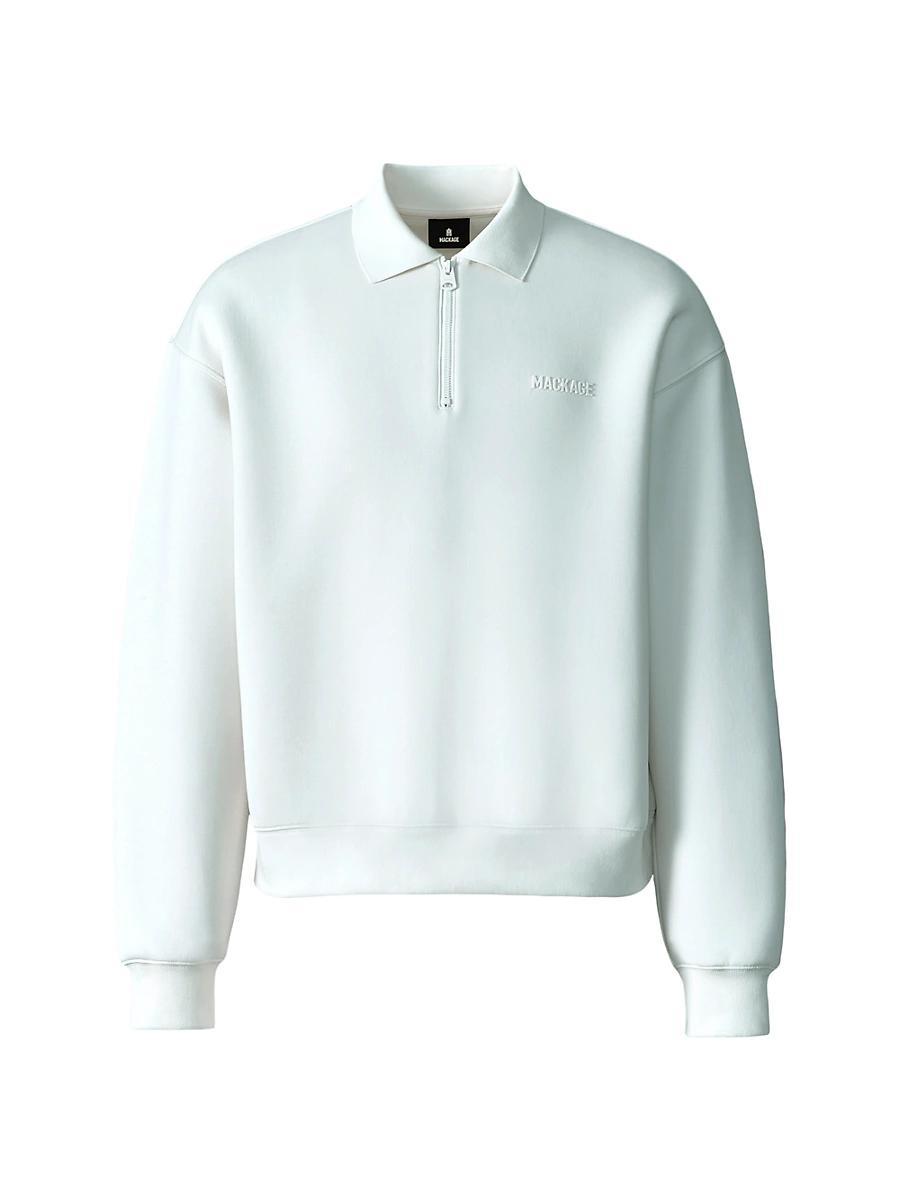 Mens Felix Half-Zip Double-Face Jersey Sweater Product Image