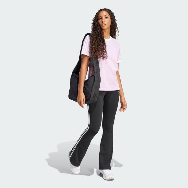 adidas 3-Stripes Tee Semi Coral XS Womens Product Image